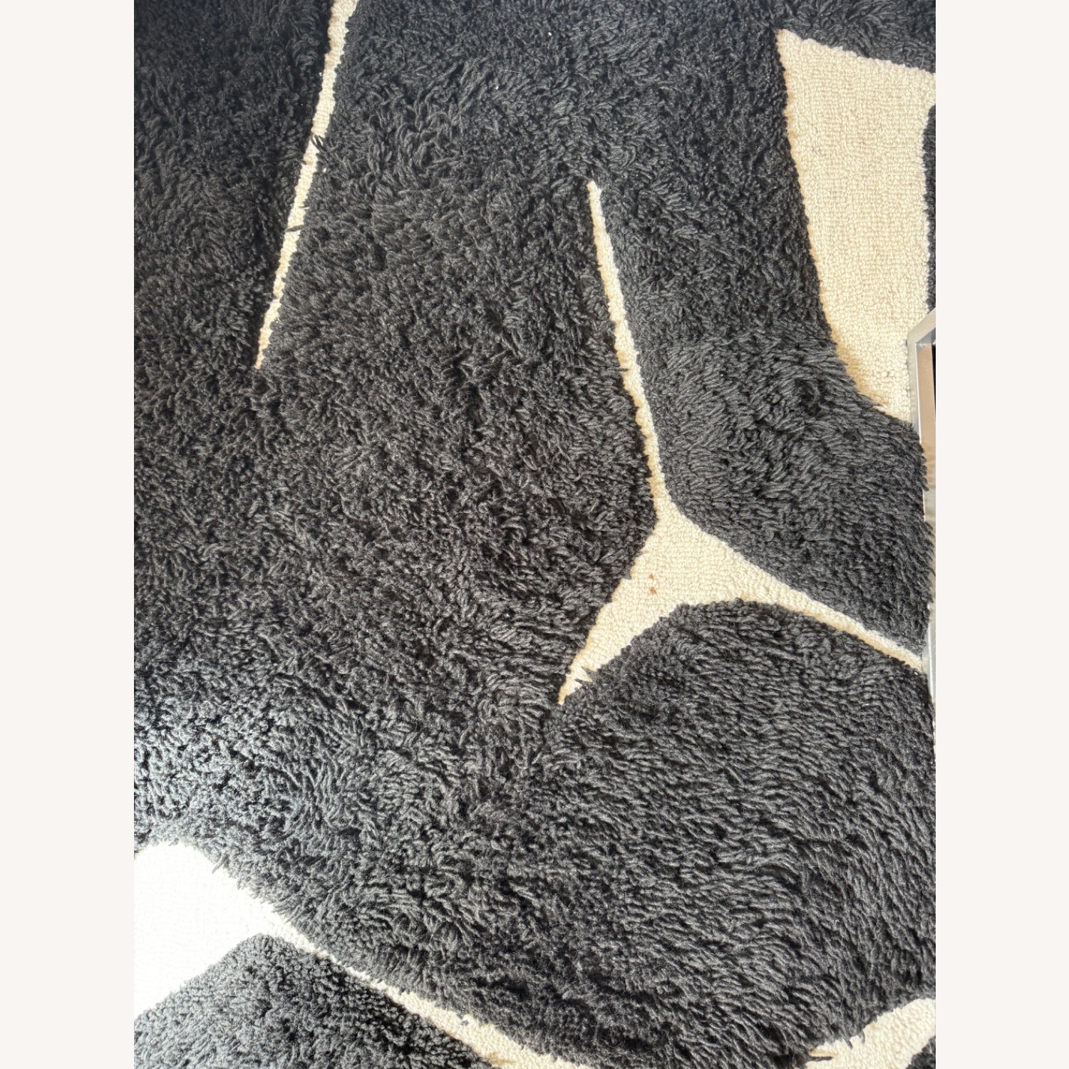 CB2 Sway Hand-Tufted Black and White Wool Area Rug - image-2
