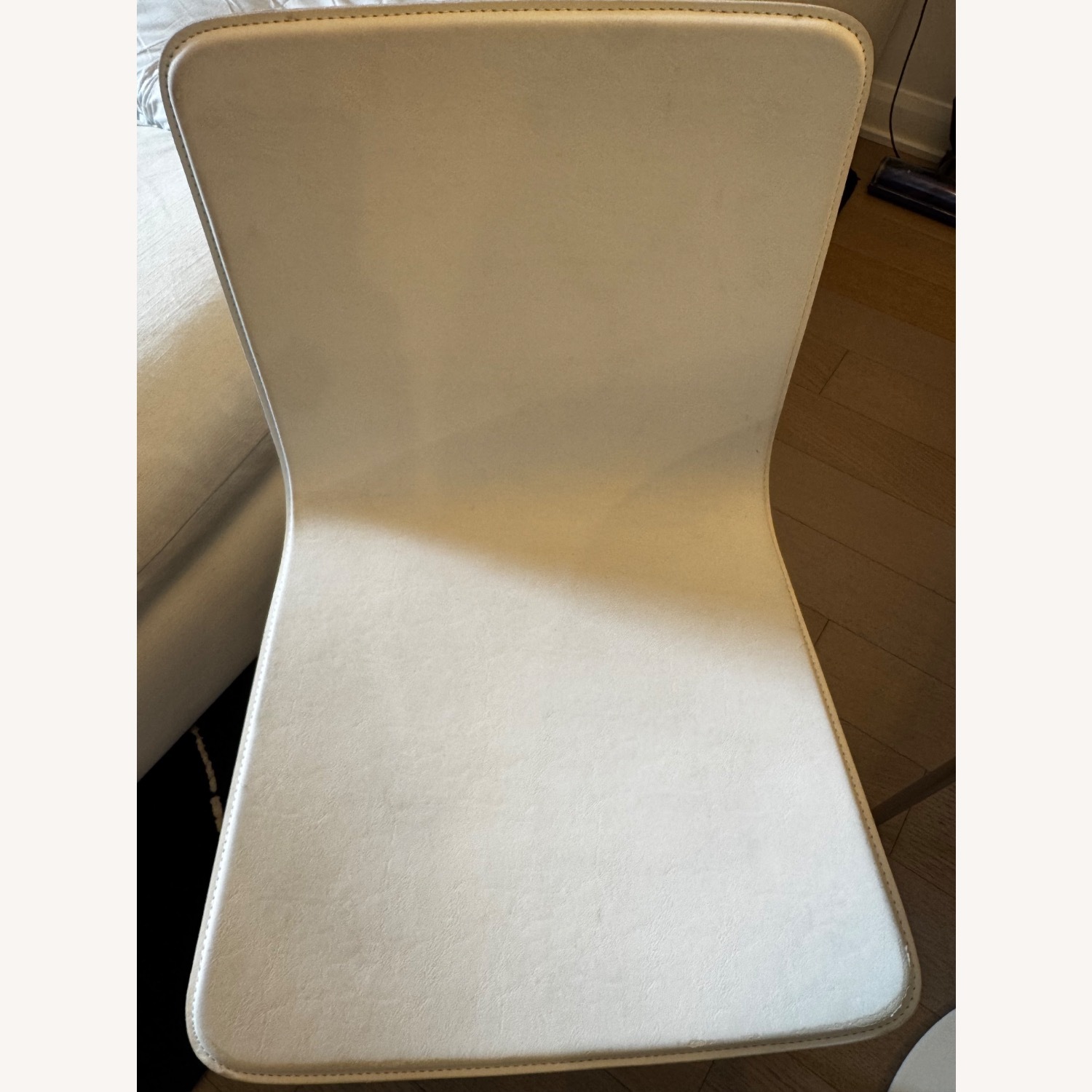 CB2 Strut White Dining Chairs - image-5