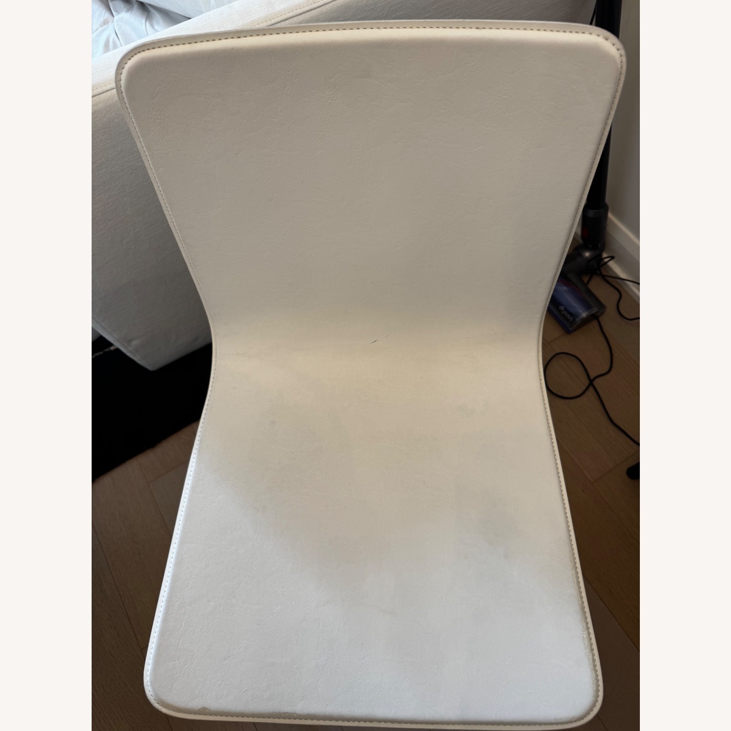 CB2 Strut White Dining Chairs - image-4