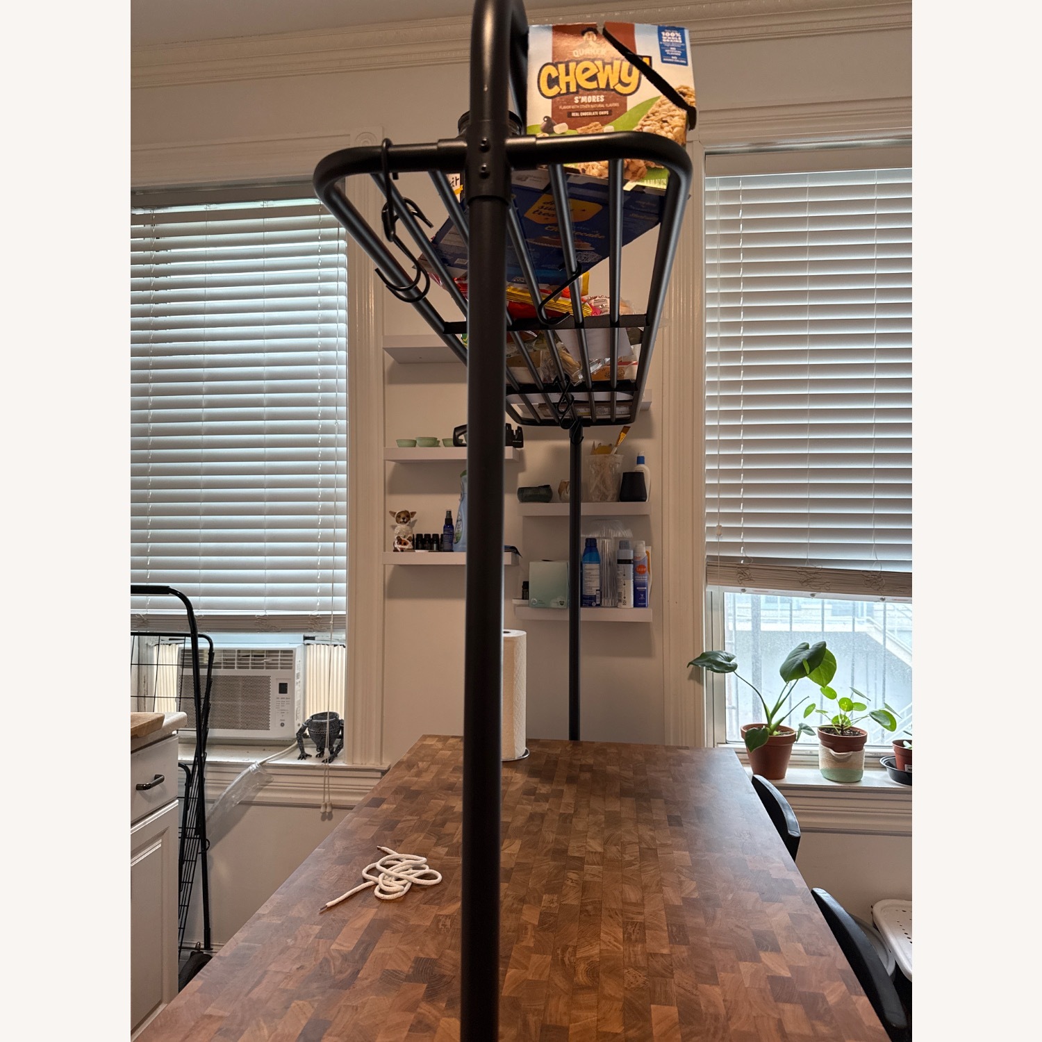 IKEA VADHOLMA Natural Wood Kitchen Island - AptDeco