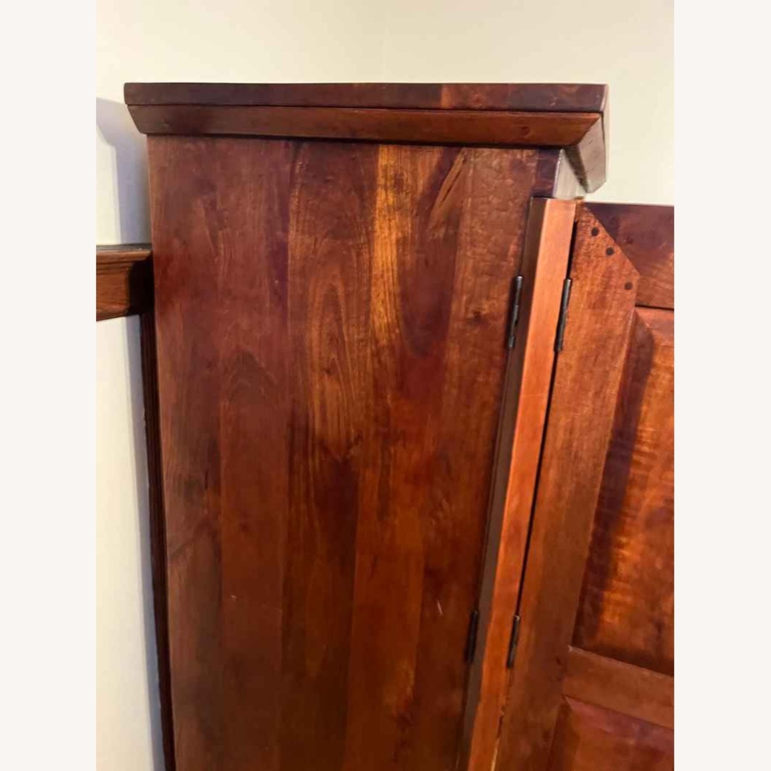 Solid Wood Armoire Wardrobe Media Center - image-9