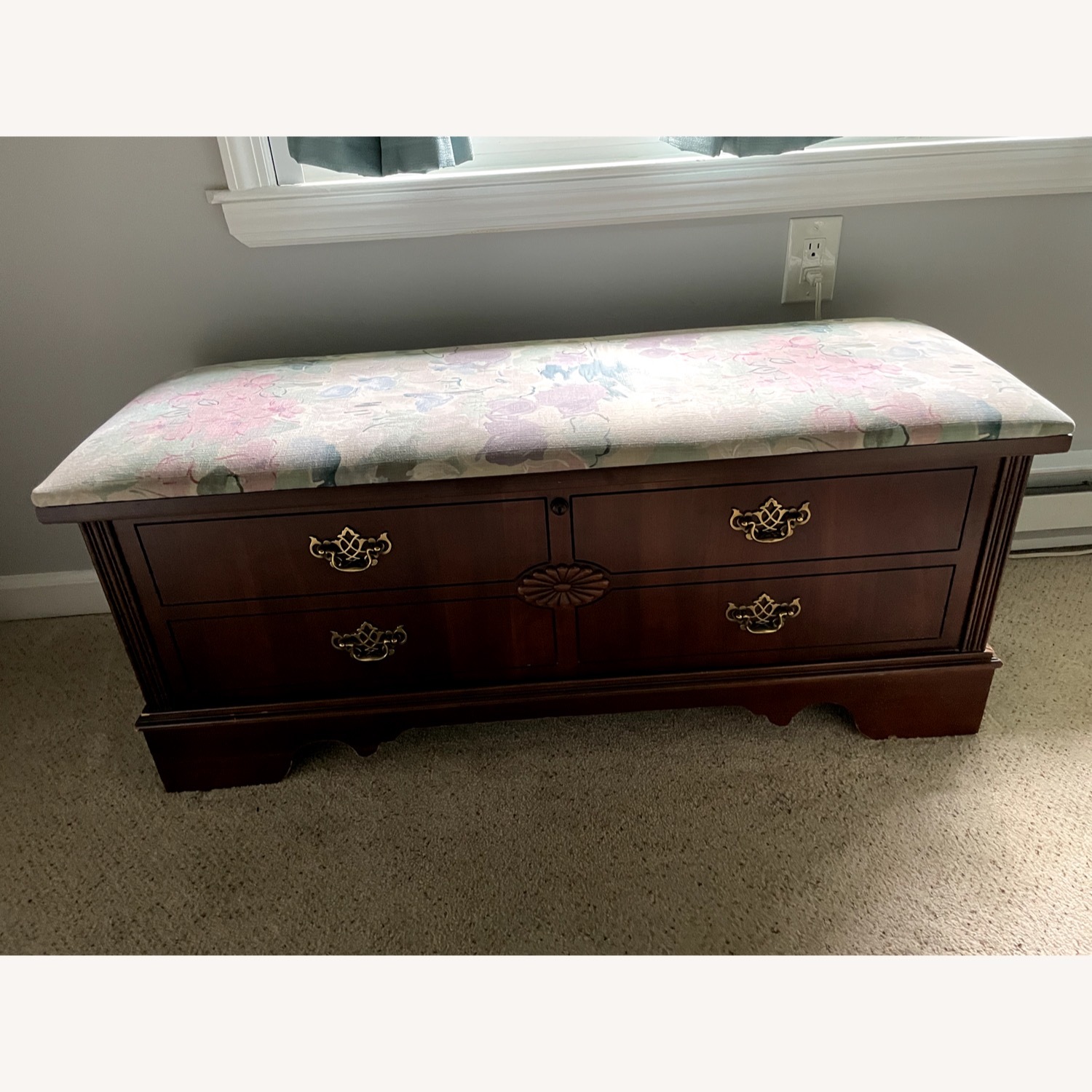 Lane Furniture Cedar Chest Dark Brown Wood Chest - image-3
