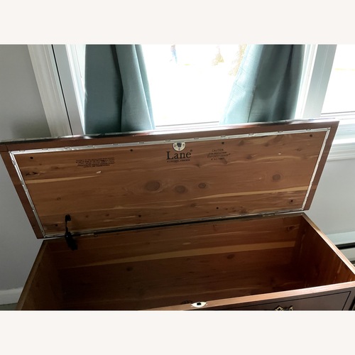 Used Lane Furniture Cedar Chest Dark Brown Wood Chest for sale on AptDeco