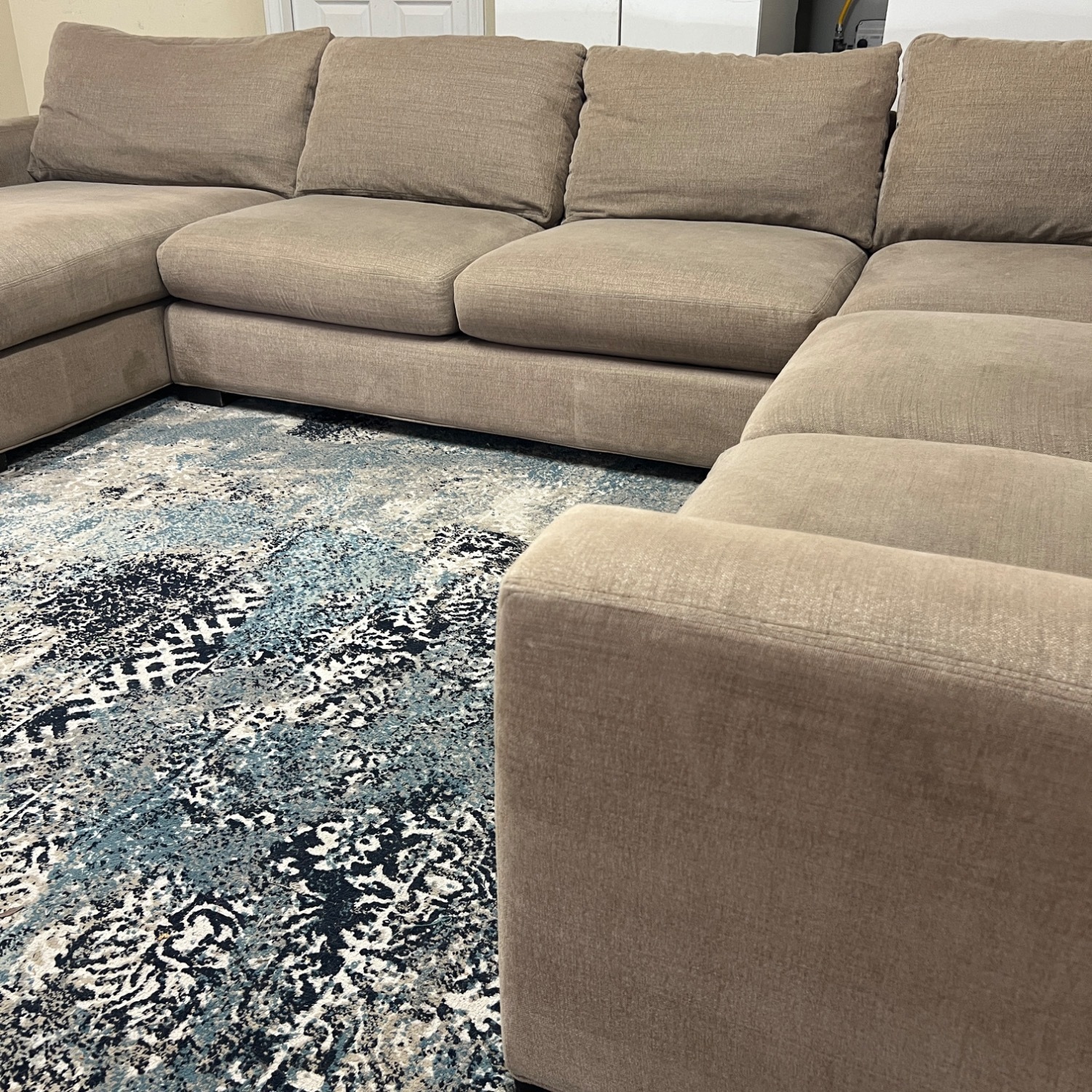 Room and Board Metro Sectional Sofa Couch Chaise - image-9