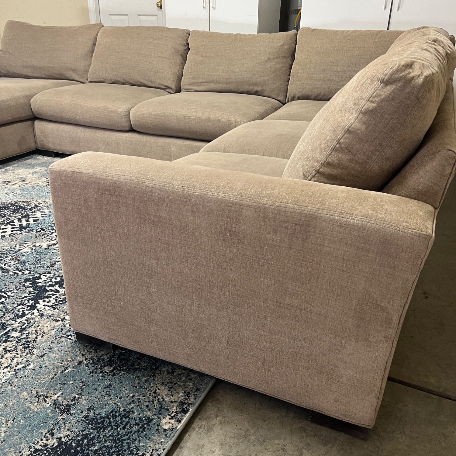 Room and Board Metro Sectional Sofa Couch Chaise - image-8