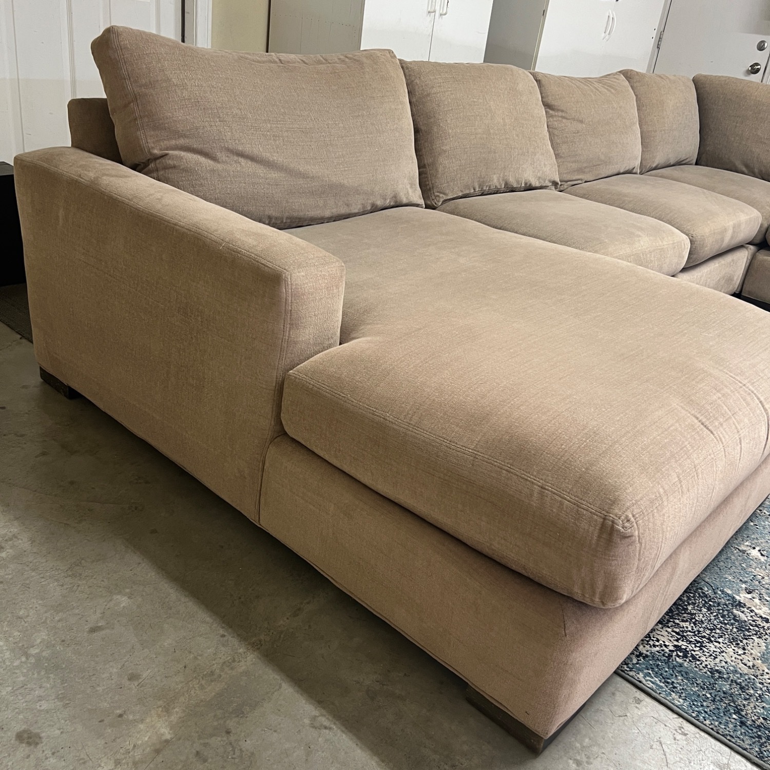 Room and Board Metro Sectional Sofa Couch Chaise - image-6
