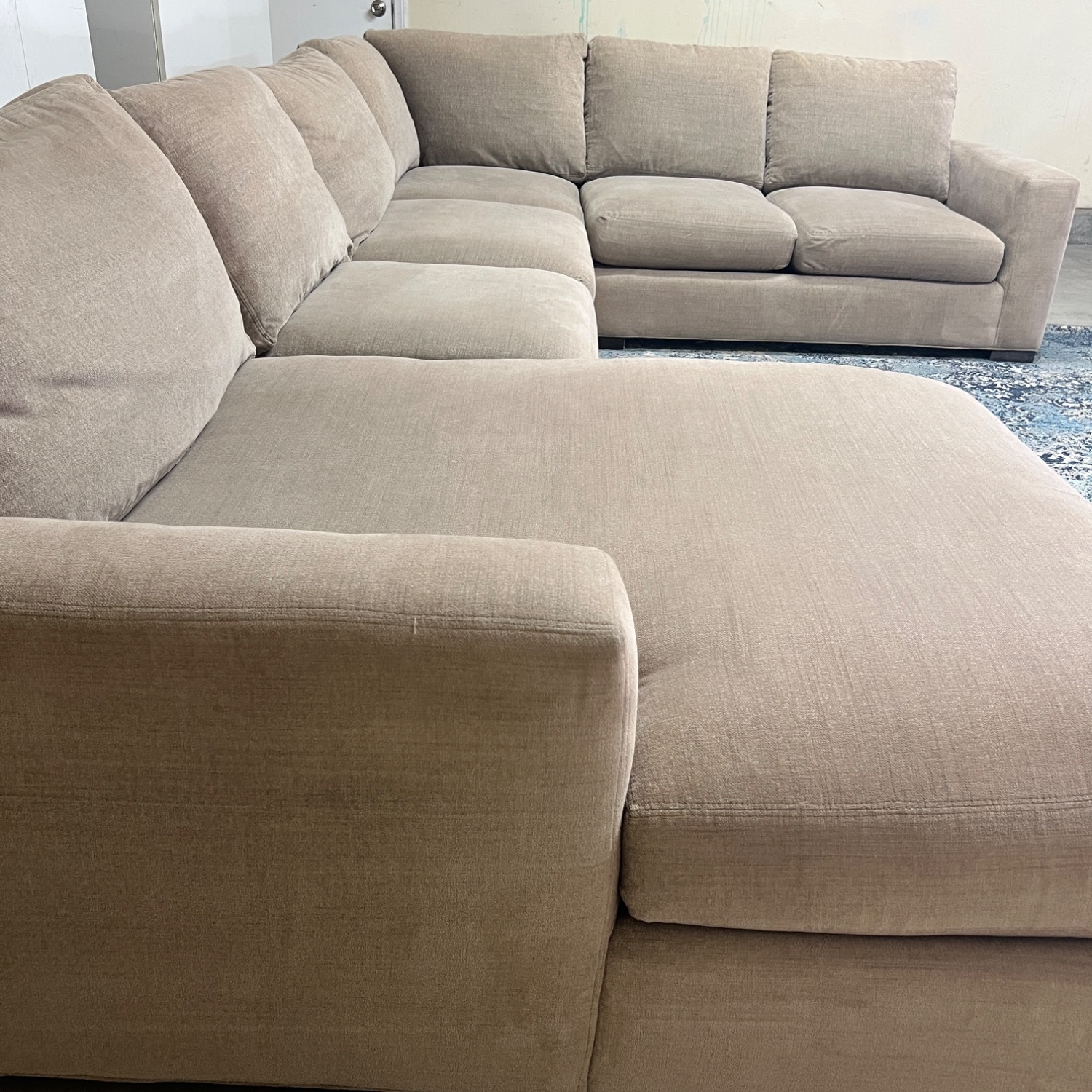 Room and Board Metro Sectional Sofa Couch Chaise - image-7
