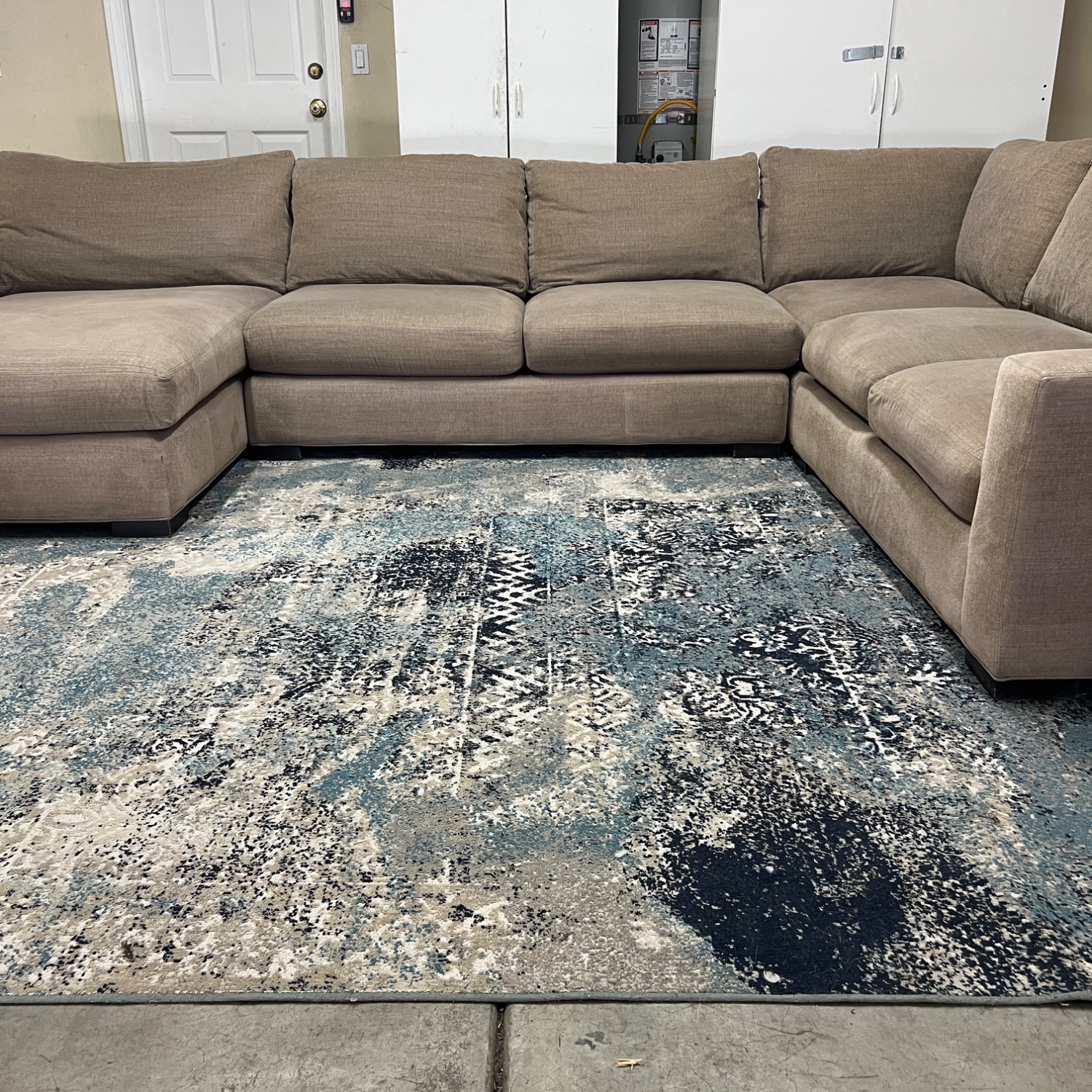 Room and Board Metro Sectional Sofa Couch Chaise - image-10