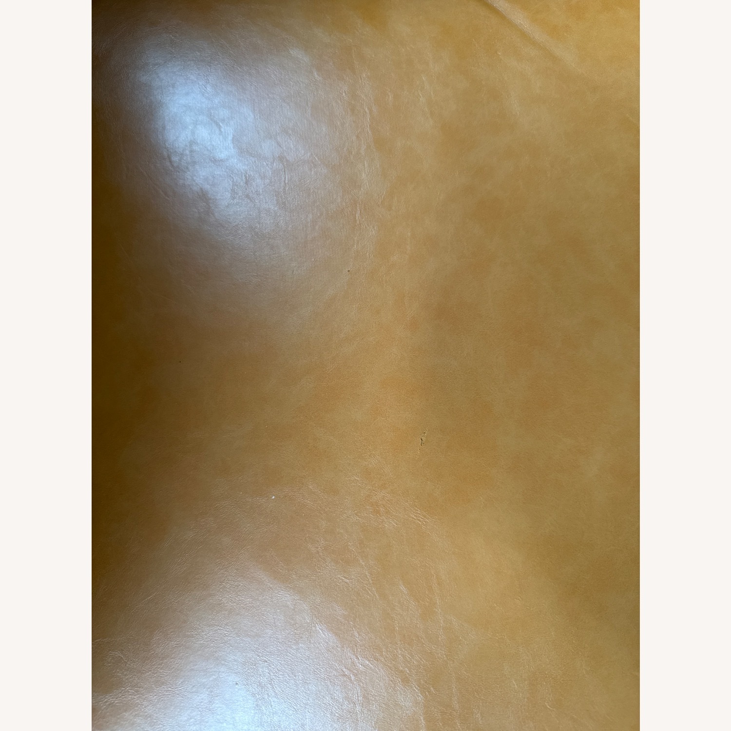 AllModern Gold Faux Leather Sleeper Sofa - image-4