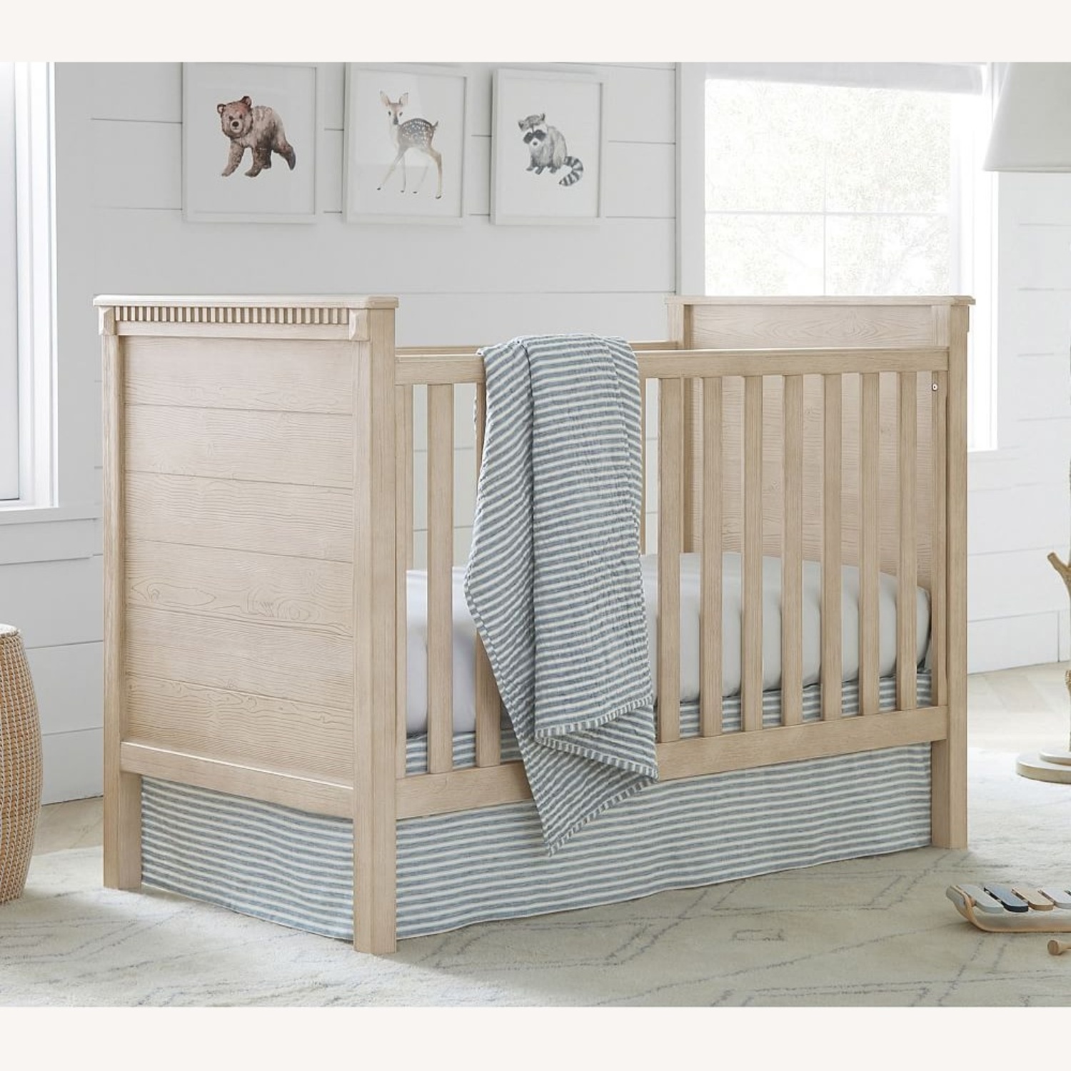 Pottery Barn Kids Rory Crib in Weathered White - image-6