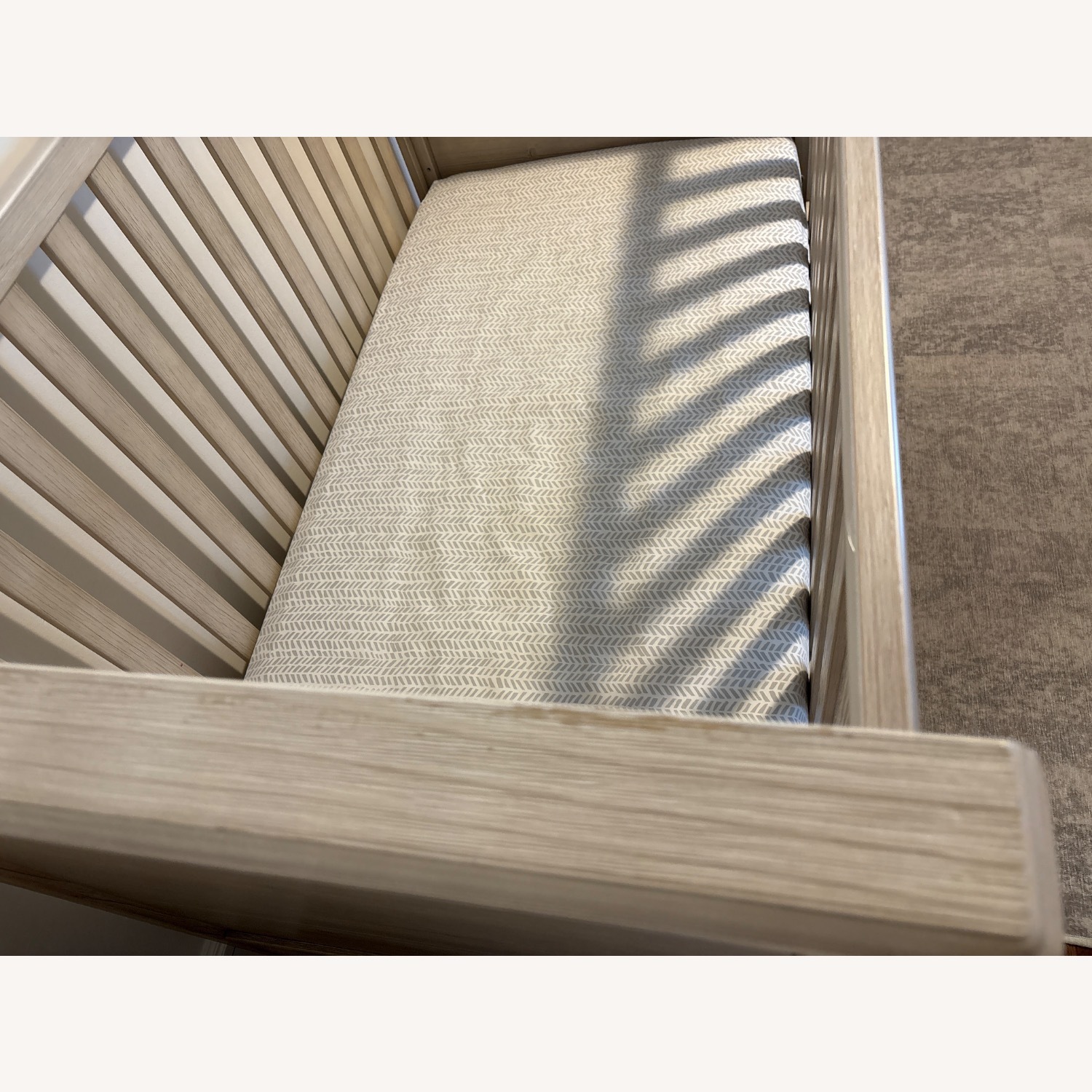 Pottery Barn Kids Rory Crib in Weathered White - image-5