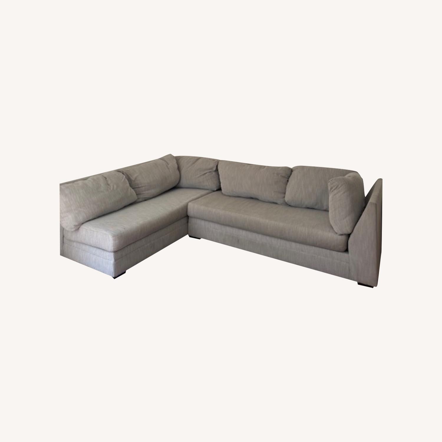 Light Gray Fabric 3+ Seater Sofa - image-0