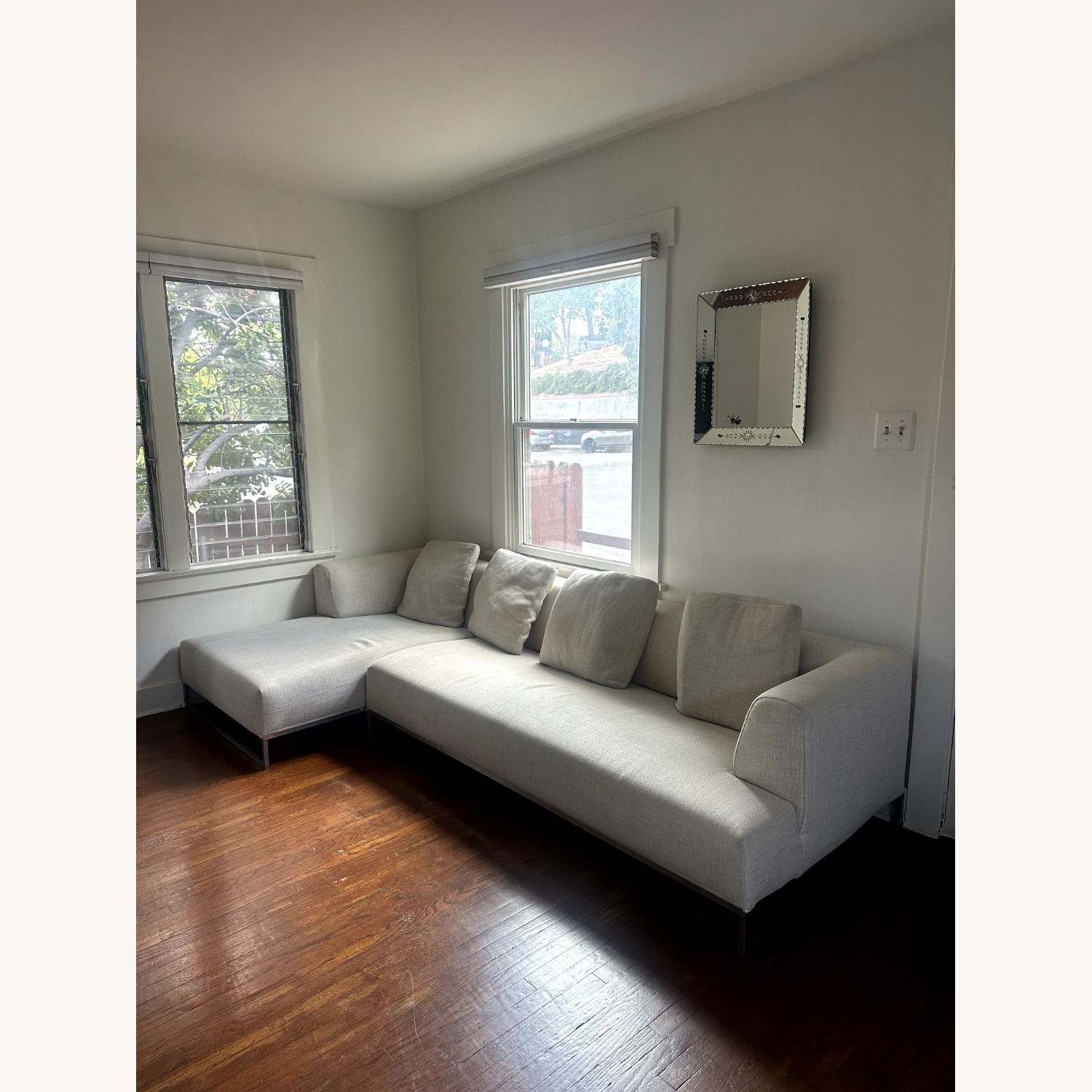 B&B Italia Antonio Citterio Solo Sofa Natural Fabric 2 Piece Sectional - image-1