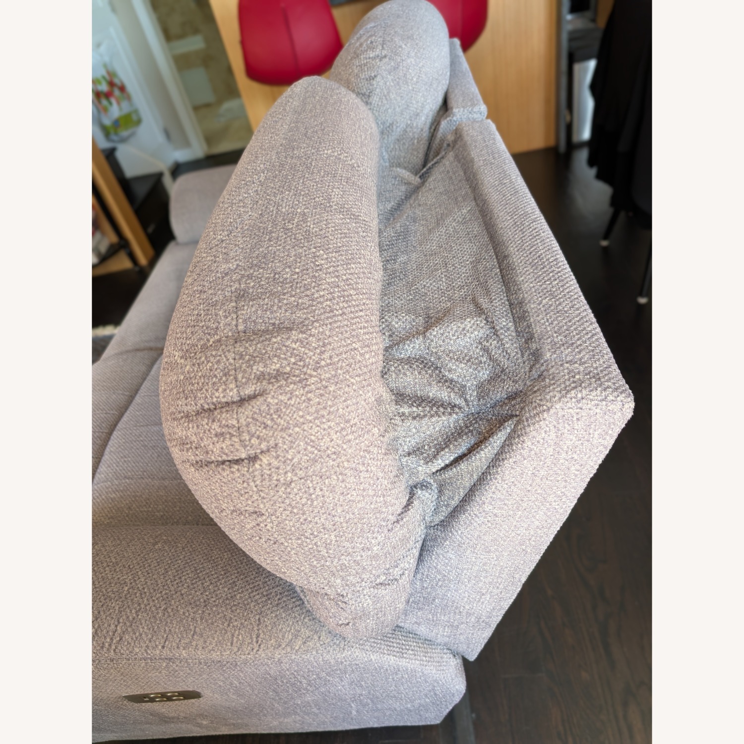 La-Z-Boy Trouper Light Gray 2 Seater Power Recliner  - image-3