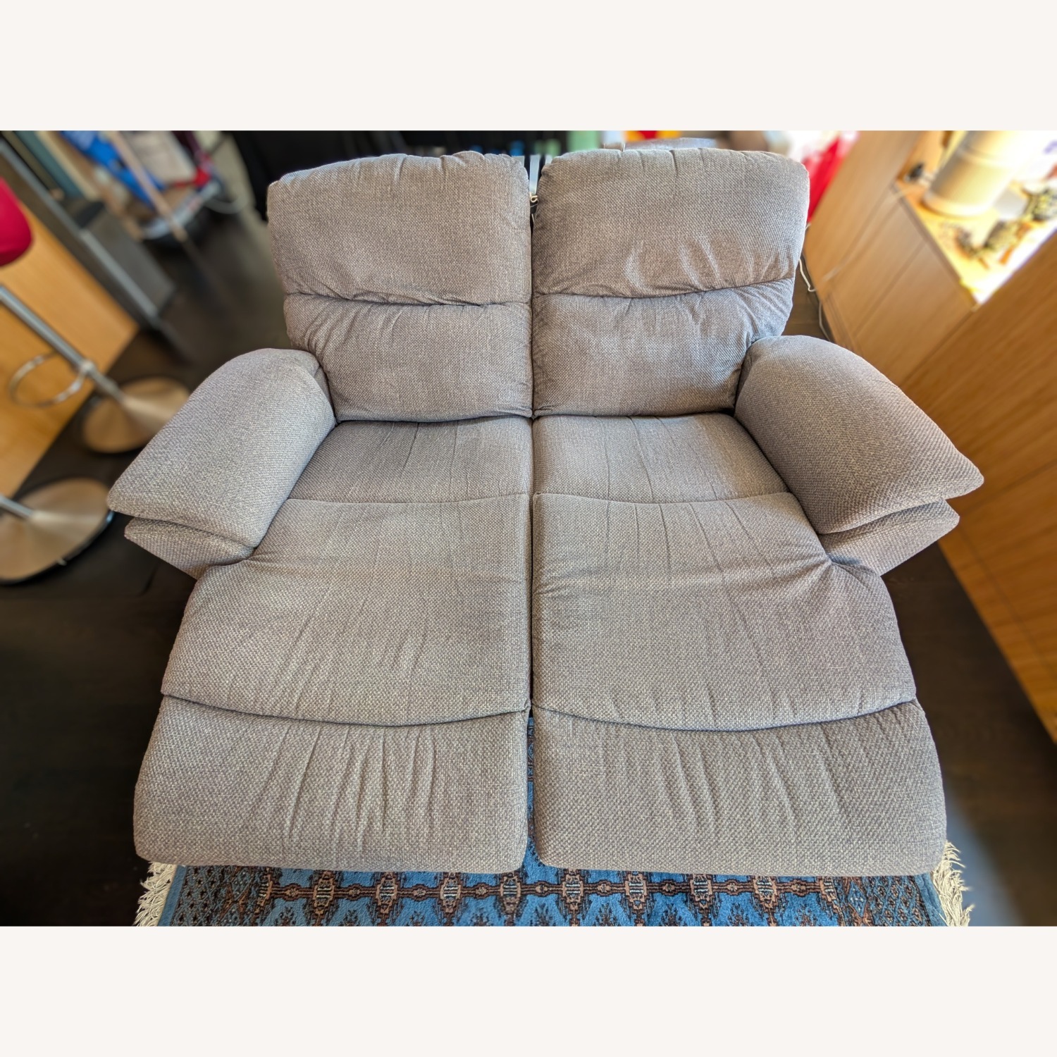 La-Z-Boy Trouper Light Gray 2 Seater Power Recliner  - image-1