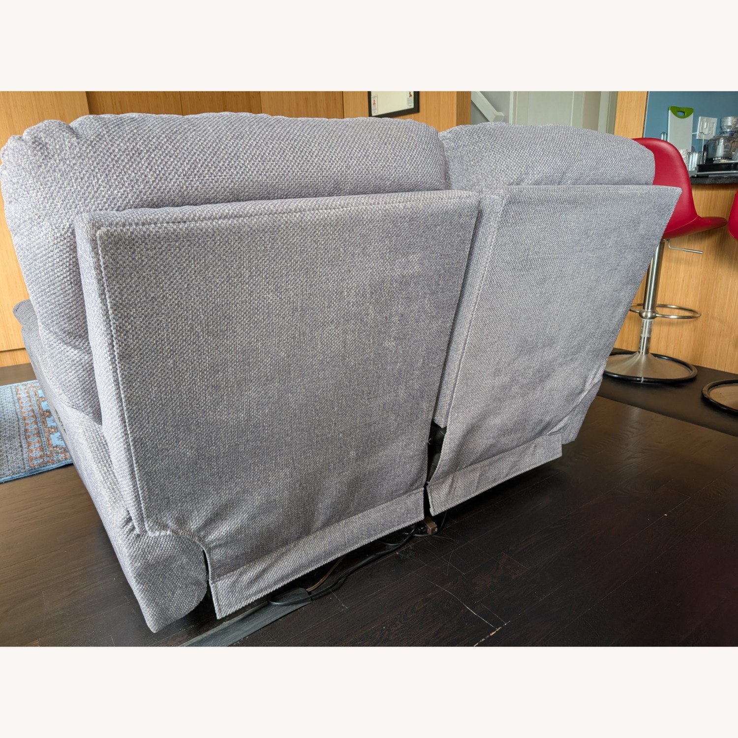 La-Z-Boy Trouper Light Gray 2 Seater Power Recliner  - image-6