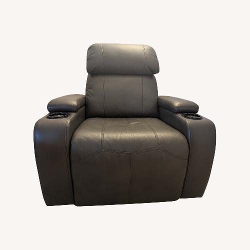 Used Raymour & Flanigan Matrix Home Theater Power Recliner for sale on AptDeco