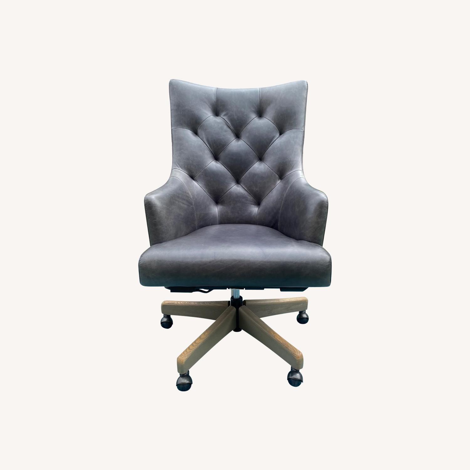 Custom PB Radcliffe Leather Chair – Indigo - image-0