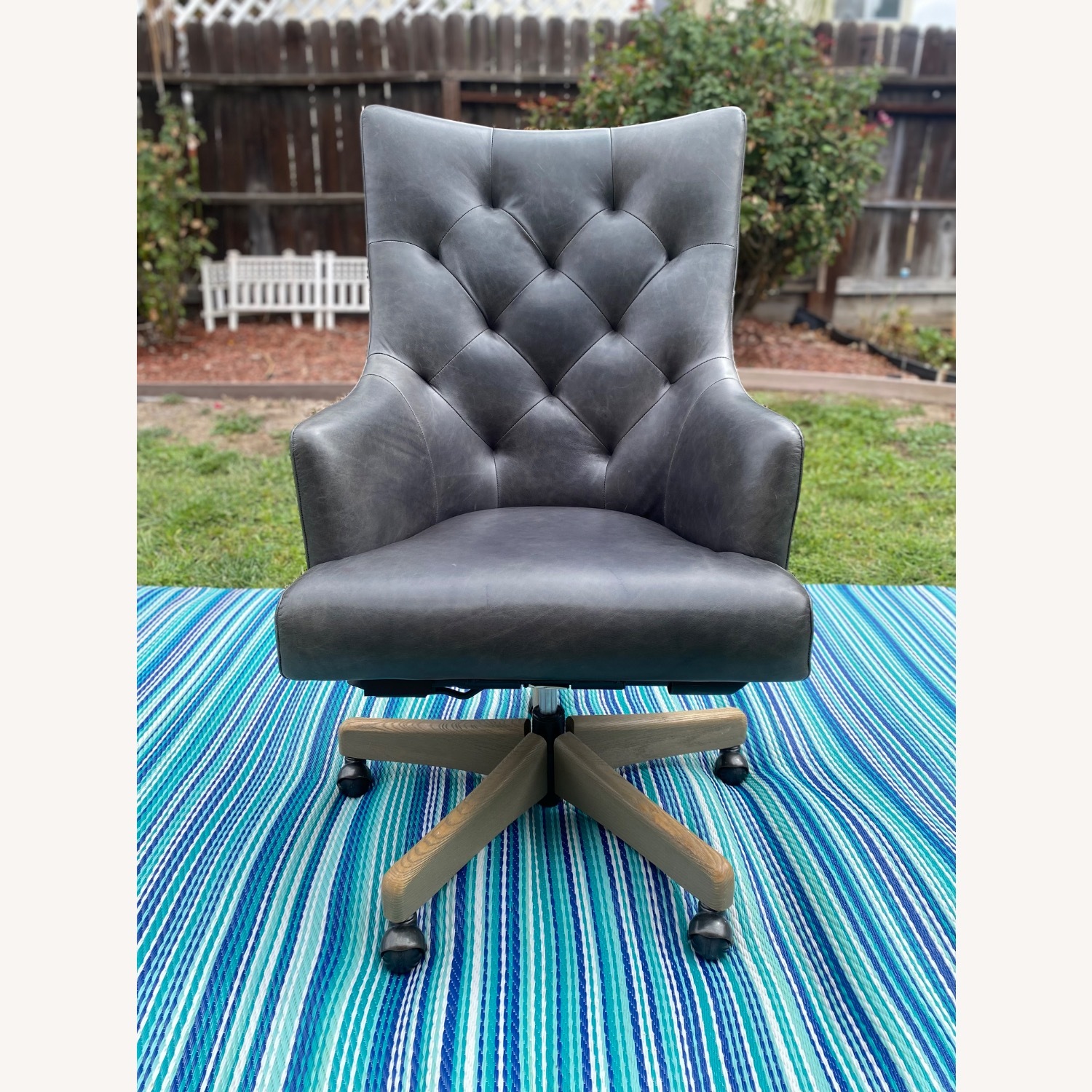 Custom PB Radcliffe Leather Chair – Indigo - image-1