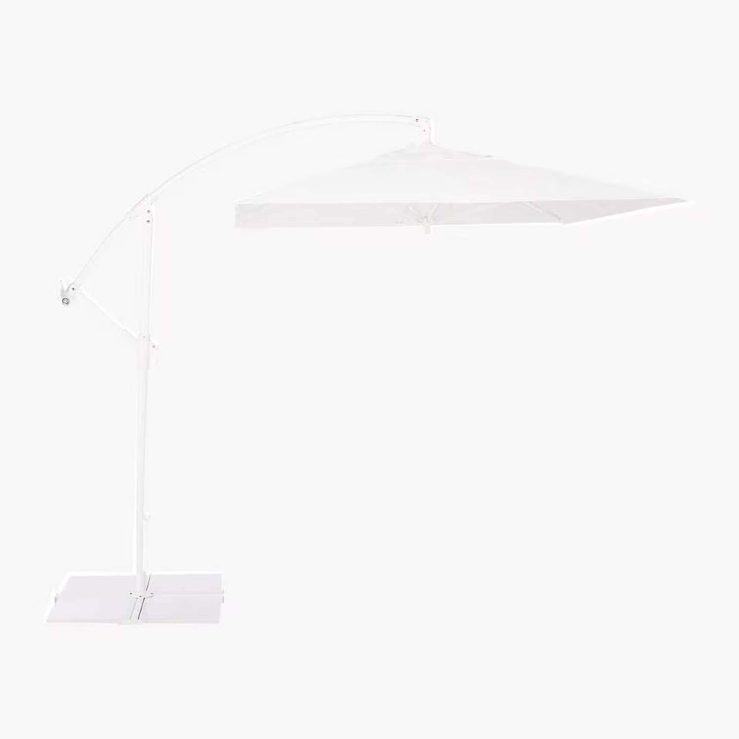 CB2 Eclipse White Fabric Umbrella - image-6