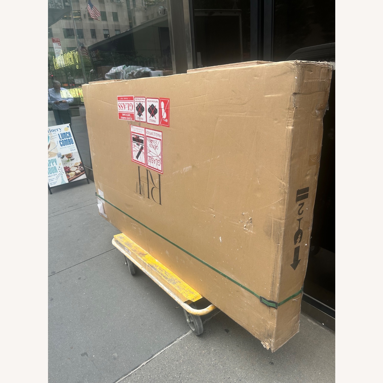 Restoration Hardware Open Beveled Floor Mirror  - image-2