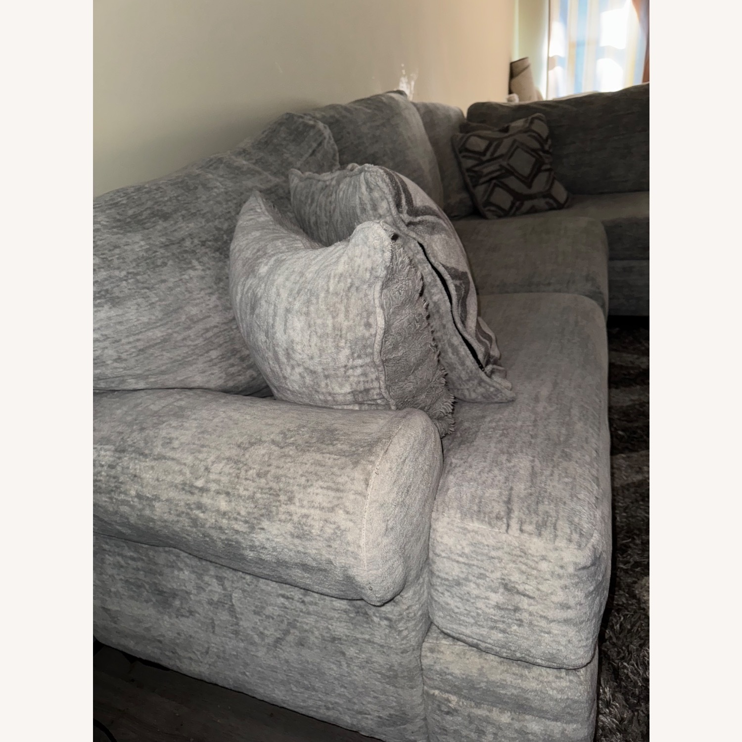 Haven Gray Fabric 2 Piece Sectional - image-6