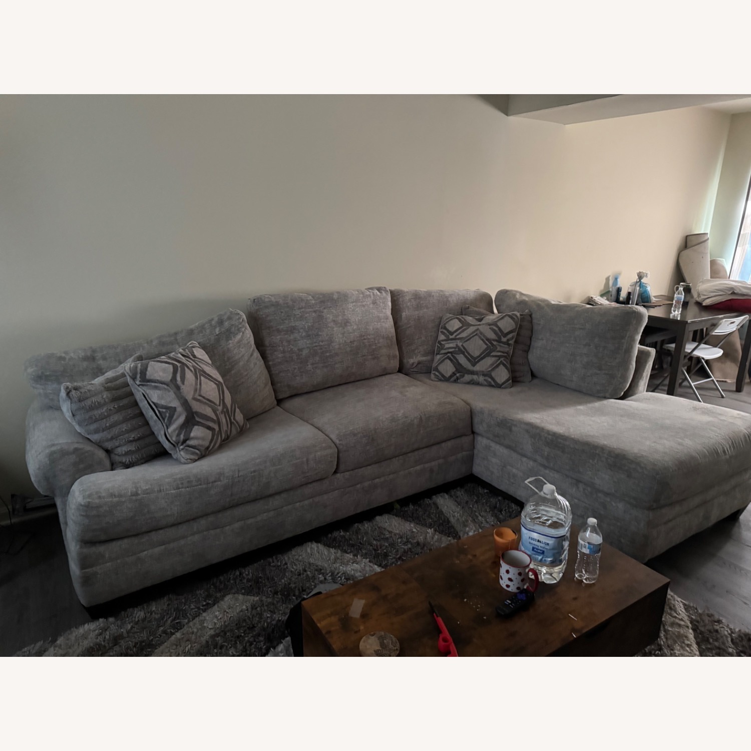Haven Gray Fabric 2 Piece Sectional - image-2