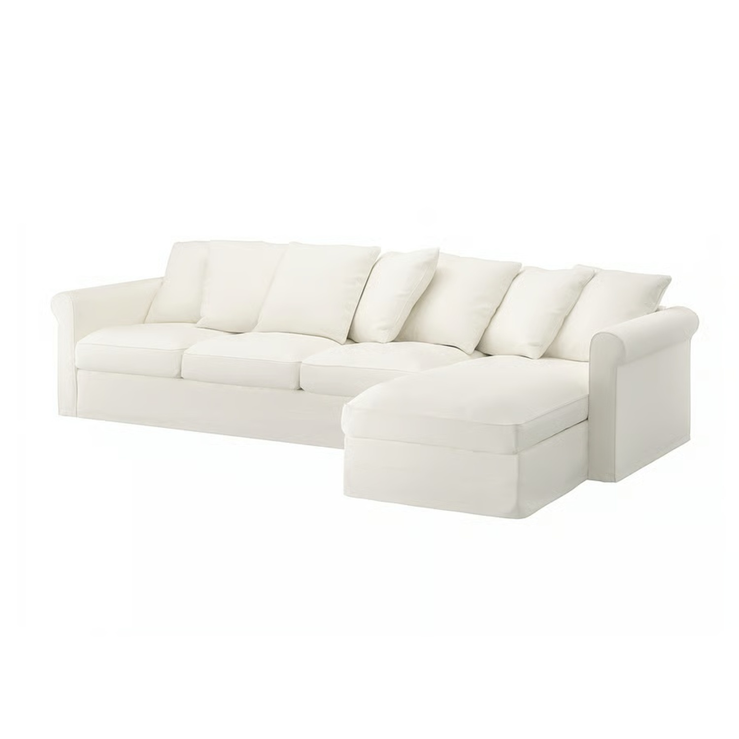 IKEA Harlanda White Fabric 2 Piece Sectional - image-0