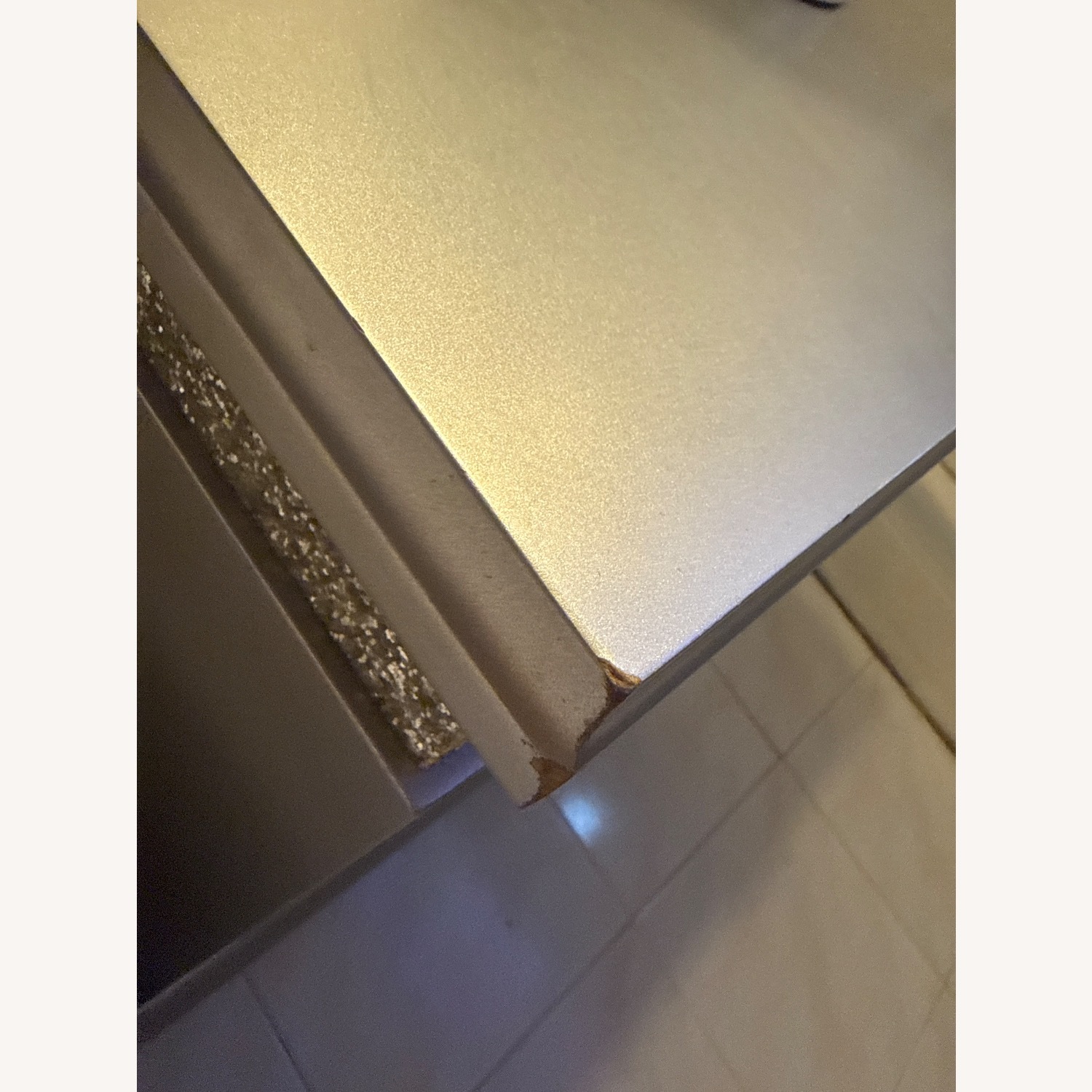 Raymour & Flanigan Silver Nightstand - image-3