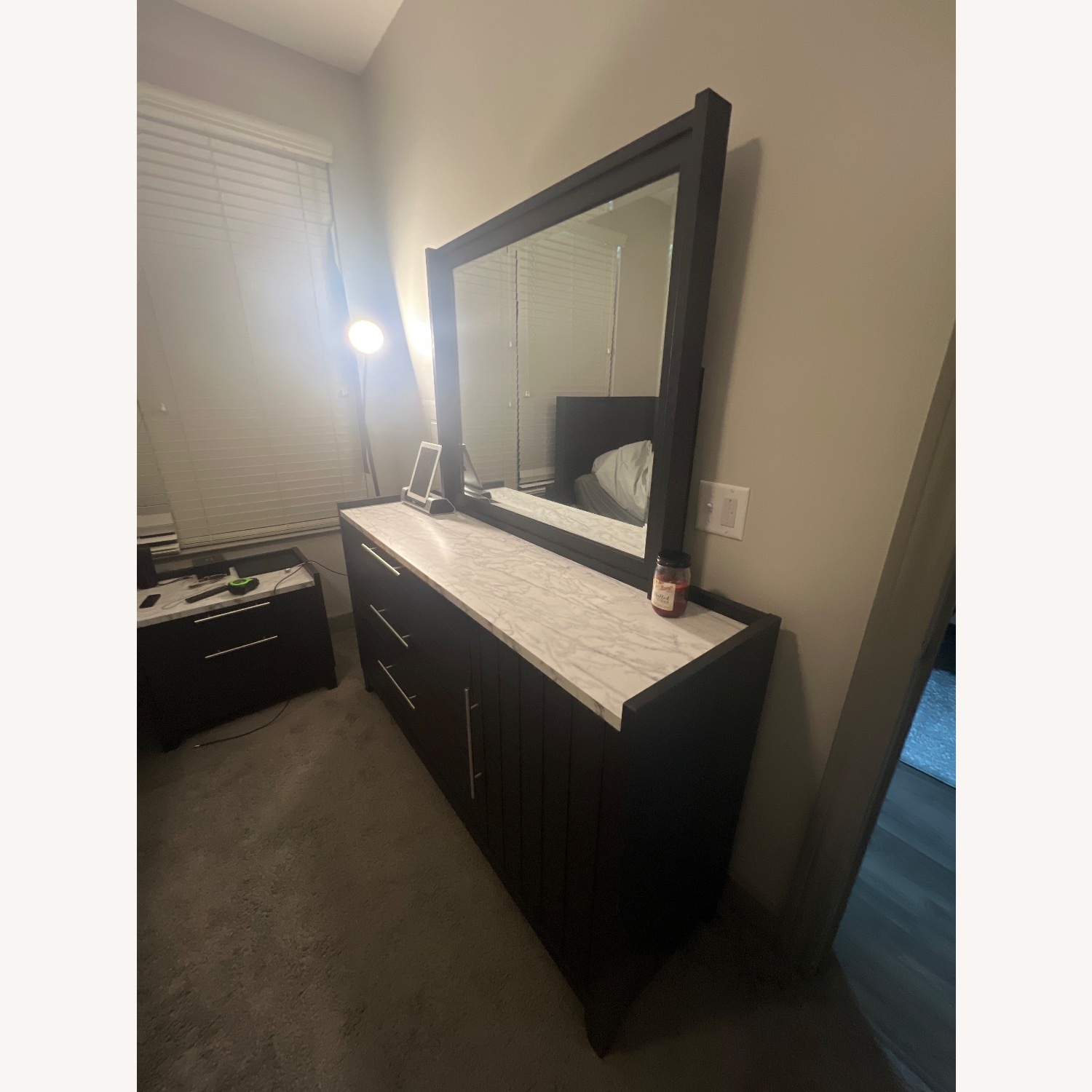 Solitude Espresso 3 Drawer Dresser & Mirror - image-3