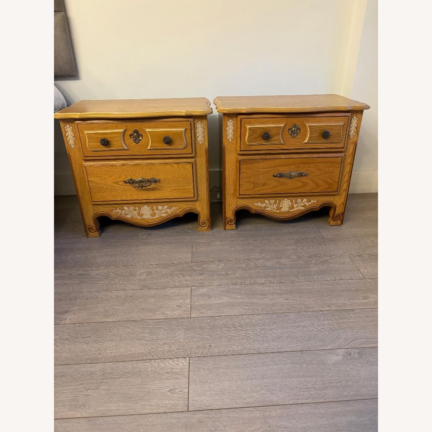 Stanley Furniture Light Brown Wood Side Tables - image-2