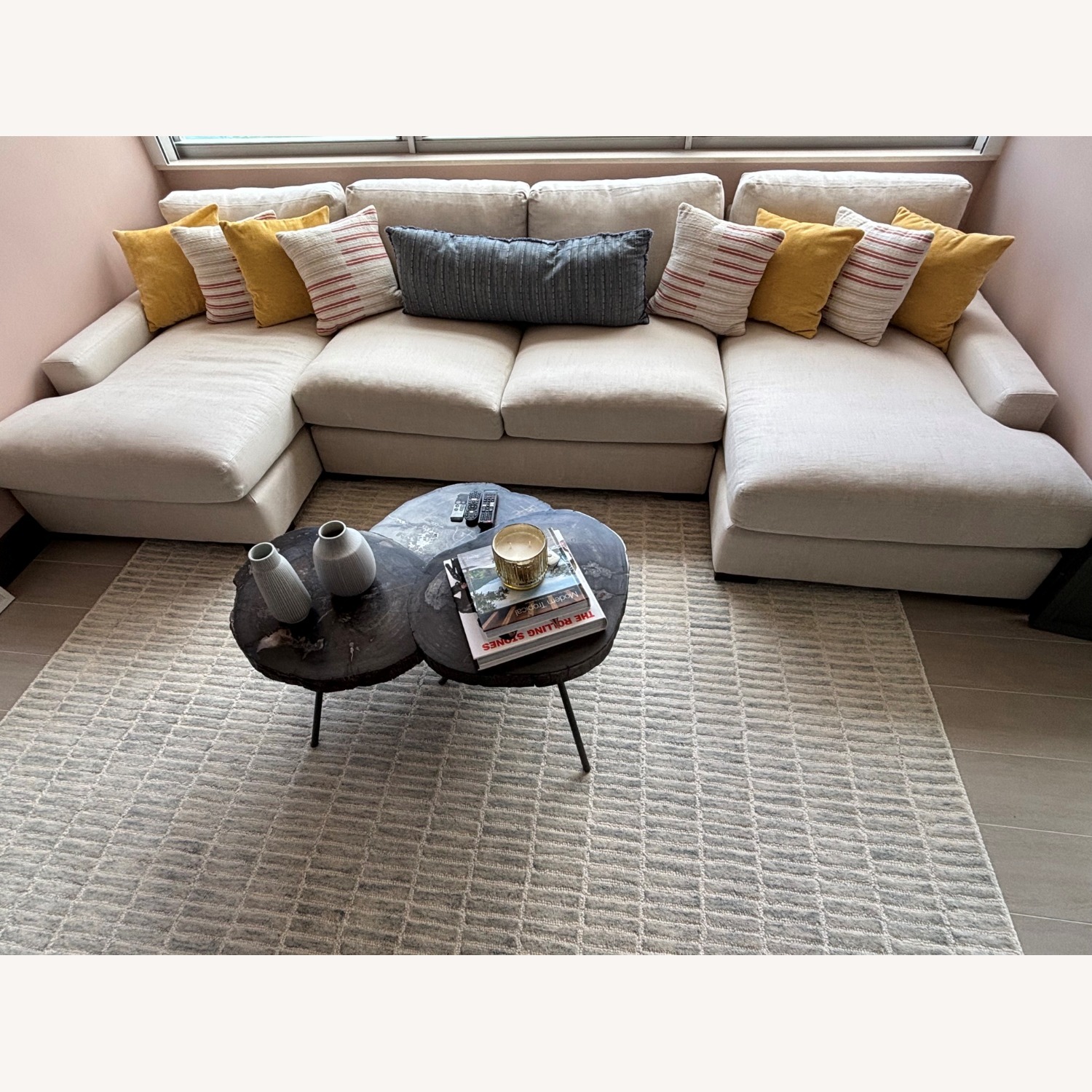 Arhaus Remington Sofa Natural Linen 3+ Piece Sectional - image-3