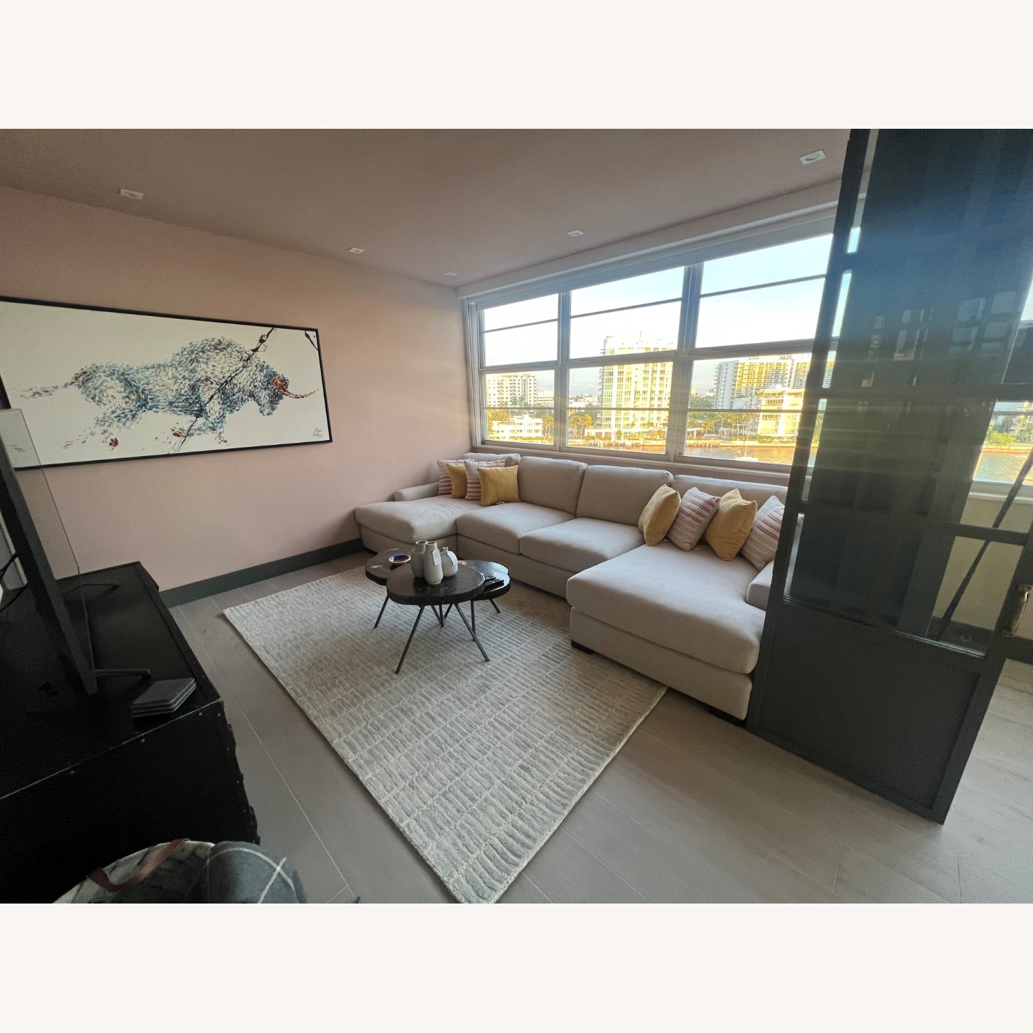 Arhaus Remington Sofa Natural Linen 3+ Piece Sectional - image-4