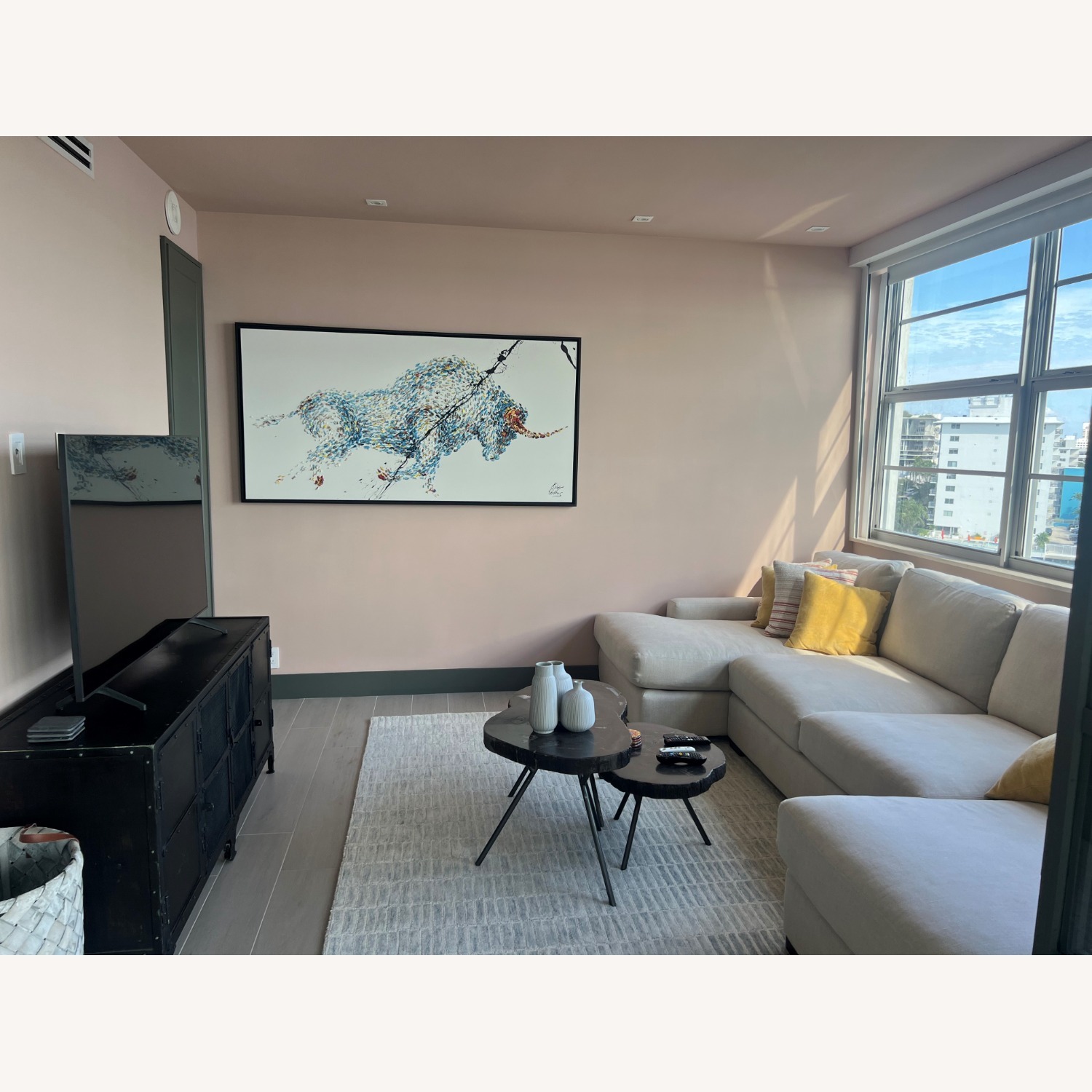 Arhaus Remington Sofa Natural Linen 3+ Piece Sectional - image-5