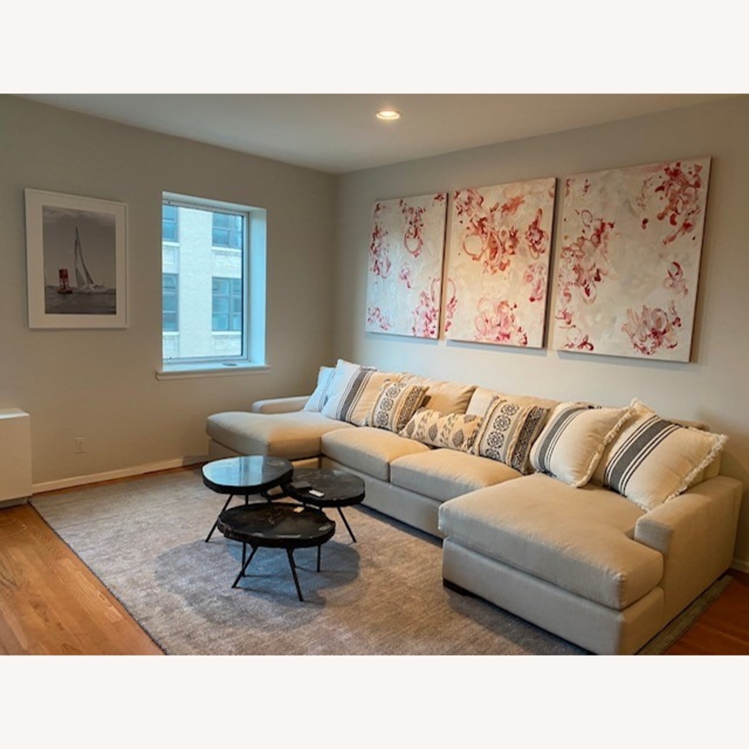 Arhaus Remington Sofa Natural Linen 3+ Piece Sectional - image-1