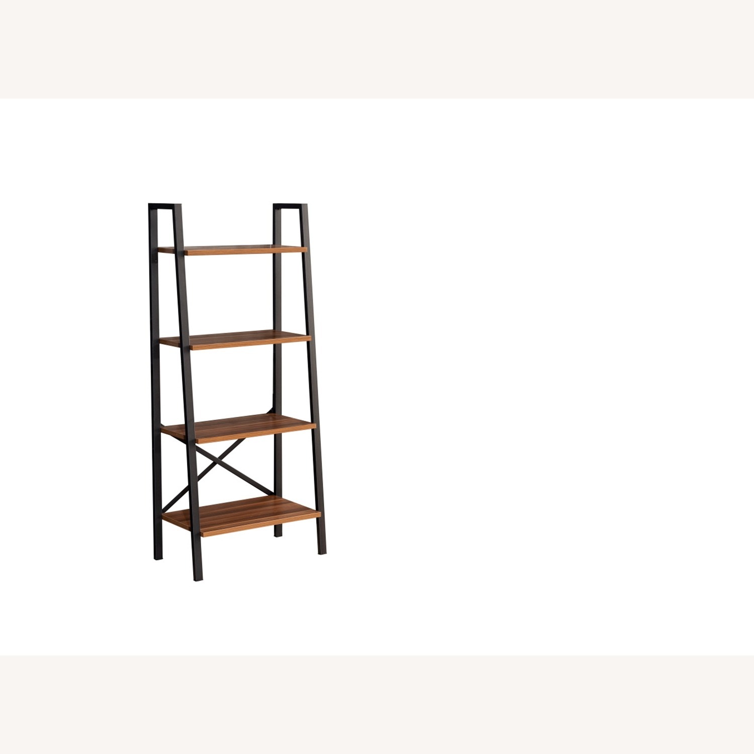 Wayfair Modern Walnut Metal Ladder Bookcase – 4-Tier - image-4