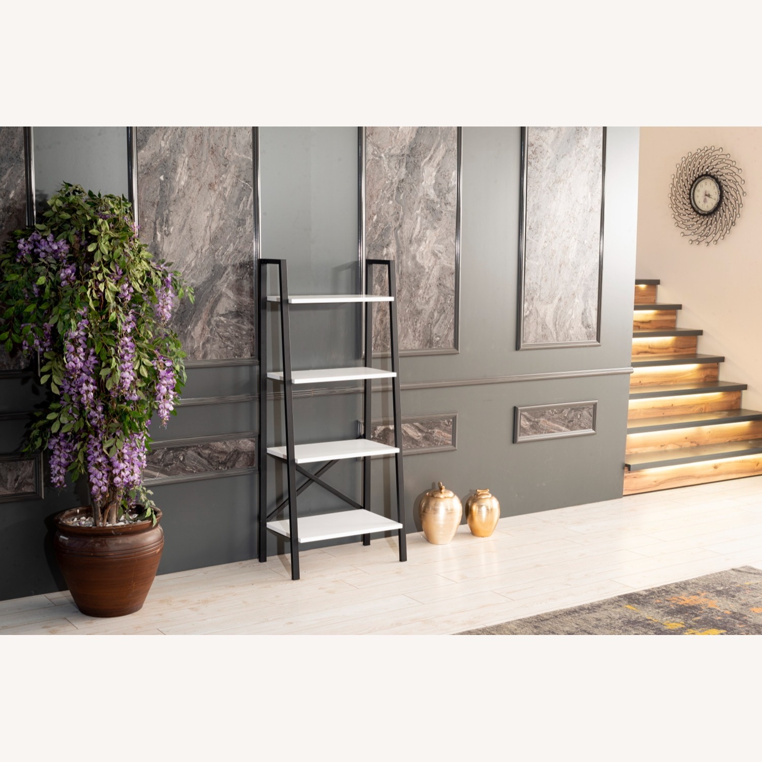 Wayfair White & Wood Ladder Bookcase – 4-Tier - image-2