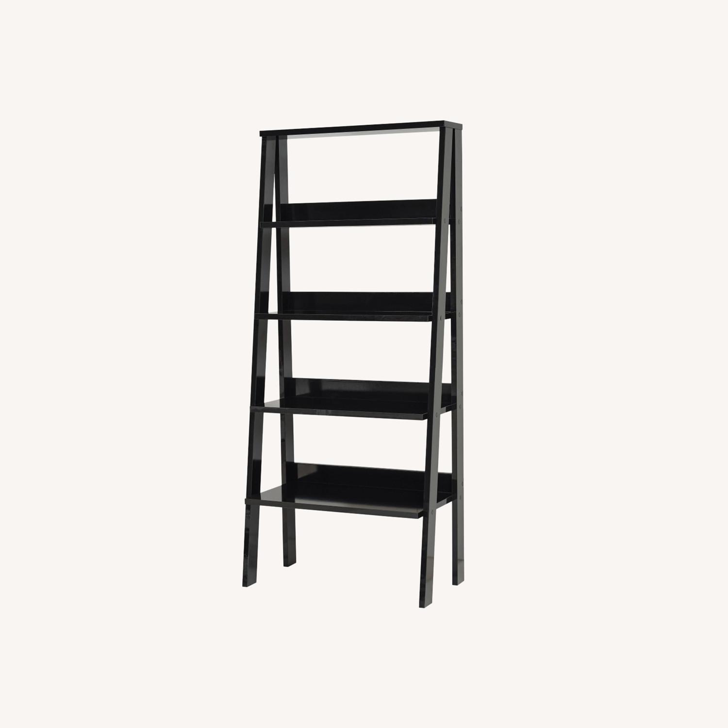 Wayfair Black Ladder Bookcase – 5-Shelf, 55” H - image-0