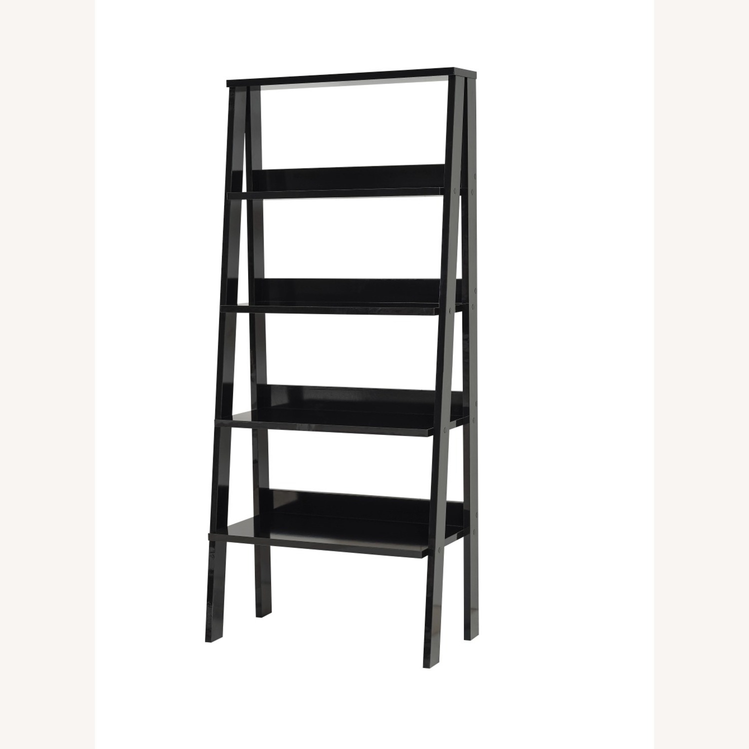 Wayfair Black Ladder Bookcase – 5-Shelf, 55” H - image-3