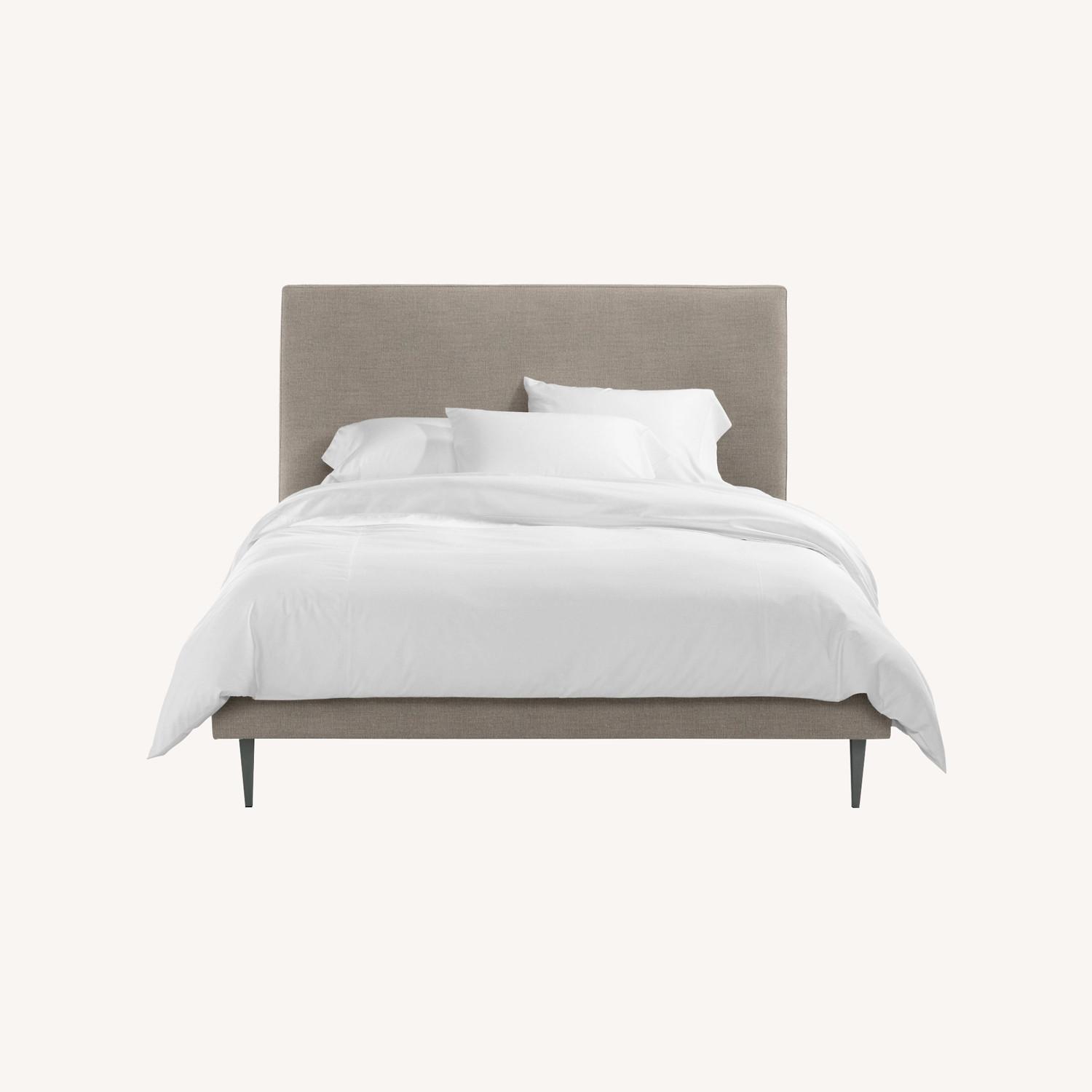 Room & Board Ella Bed Queen in Aerin Ivory Fabric - image-0