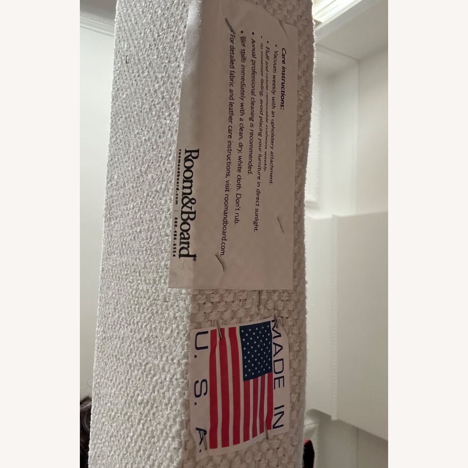 Room & Board Ella Bed Queen in Aerin Ivory Fabric - image-6