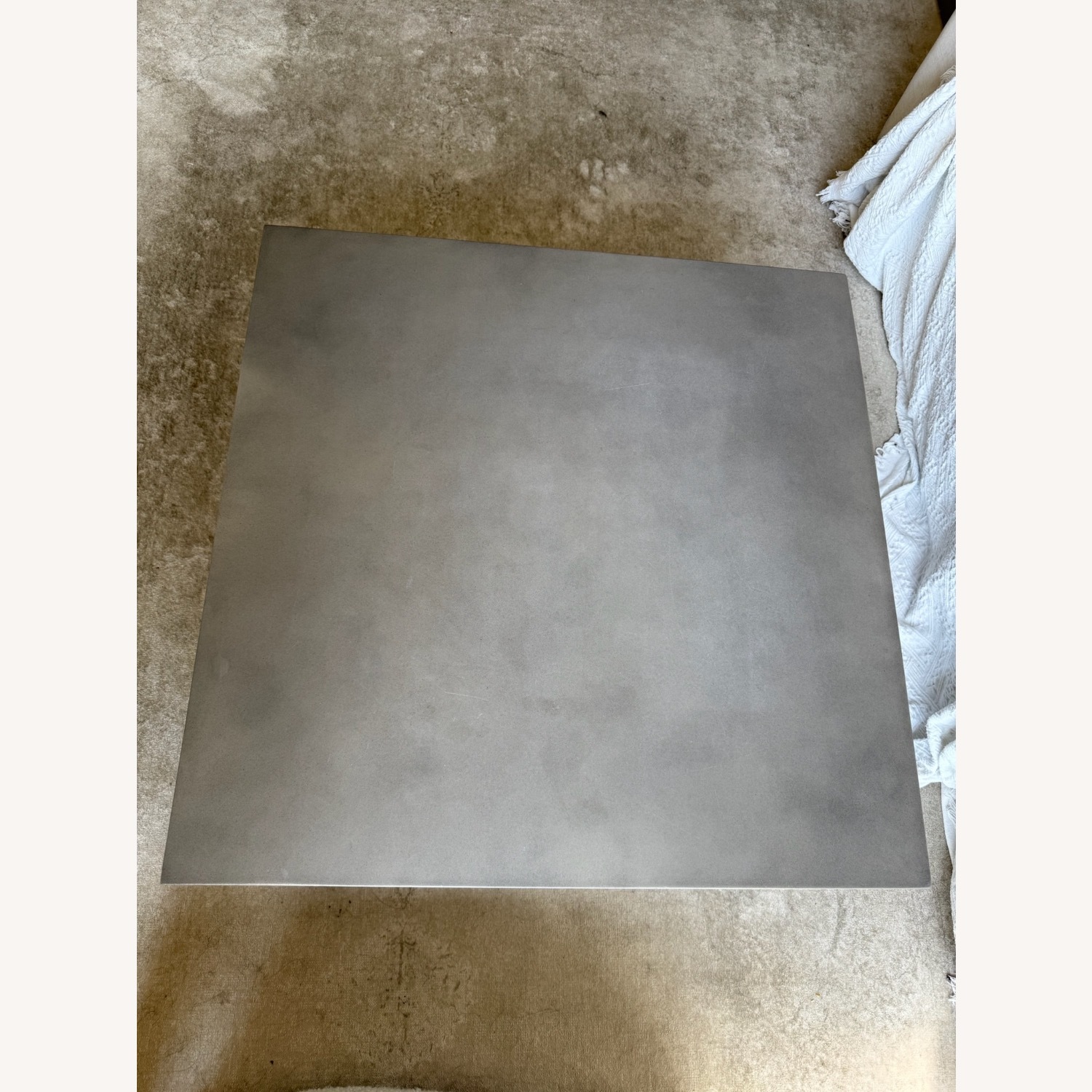CB2 Matter Gray Concrete Square Coffee Table - image-3