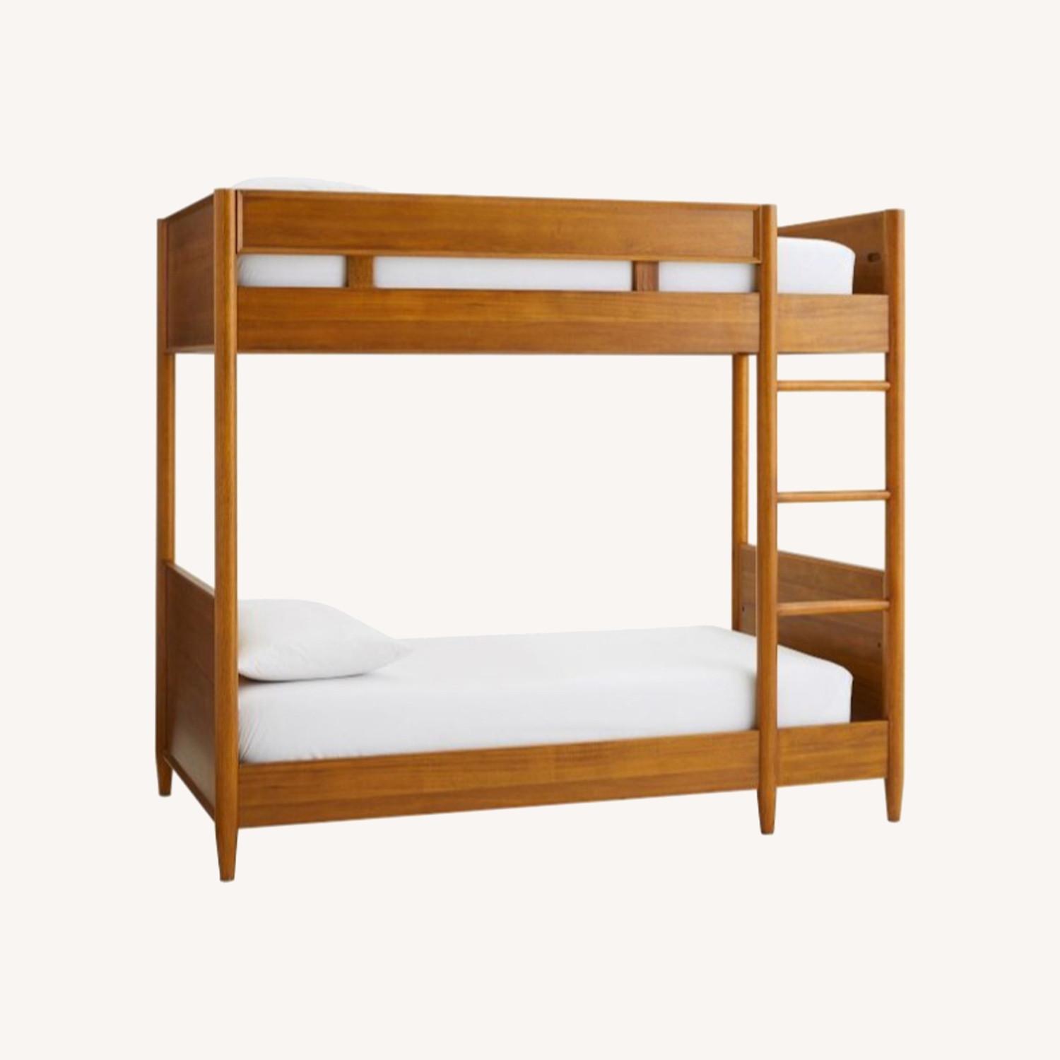 West Elm Mid-Century Twin Bunk Bed - image-0
