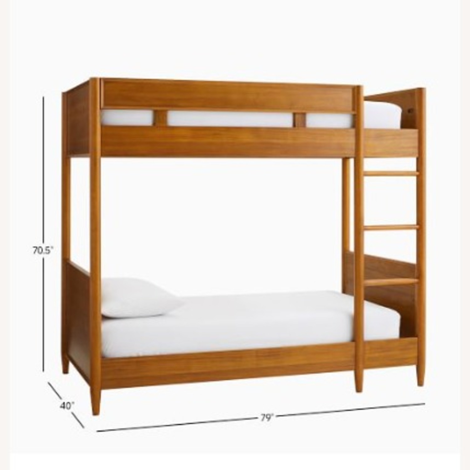 West Elm Mid-Century Twin Bunk Bed - image-1