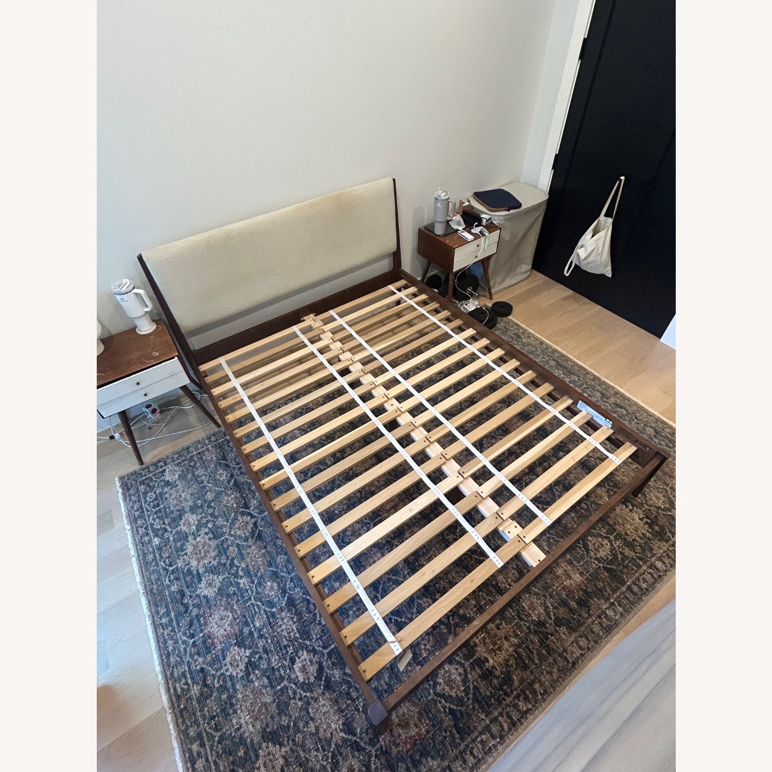 West Elm Queen Mid-Century Upholstered Bed - image-2
