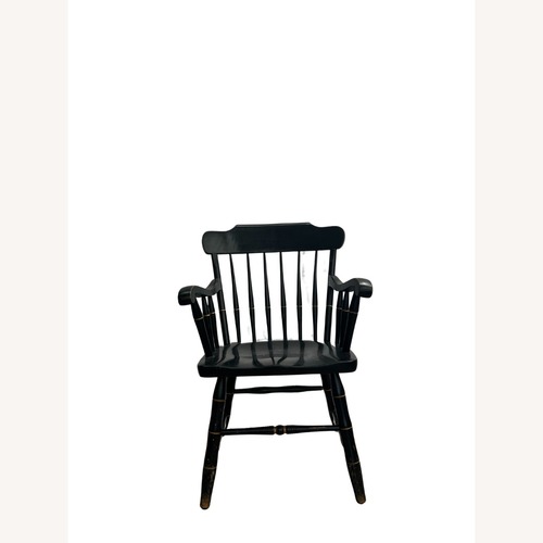 Used Vintage/Antique Finds Black Wood Armchair for sale on AptDeco