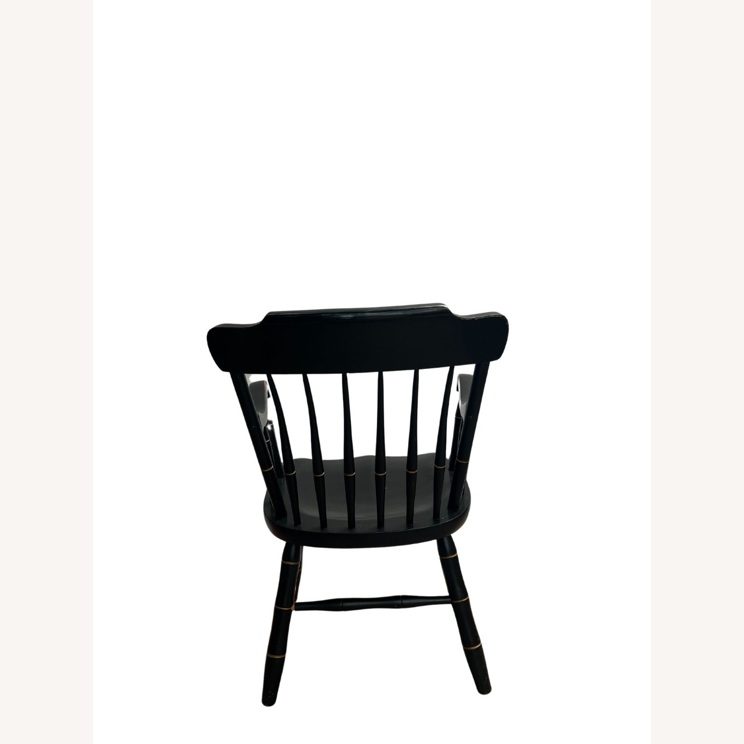 Vintage/Antique Finds Black Wood Armchair - image-4