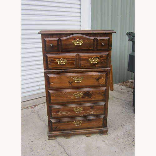 Used Vintage Tall Gentelmens Dresser, 6 Drawers for sale on AptDeco