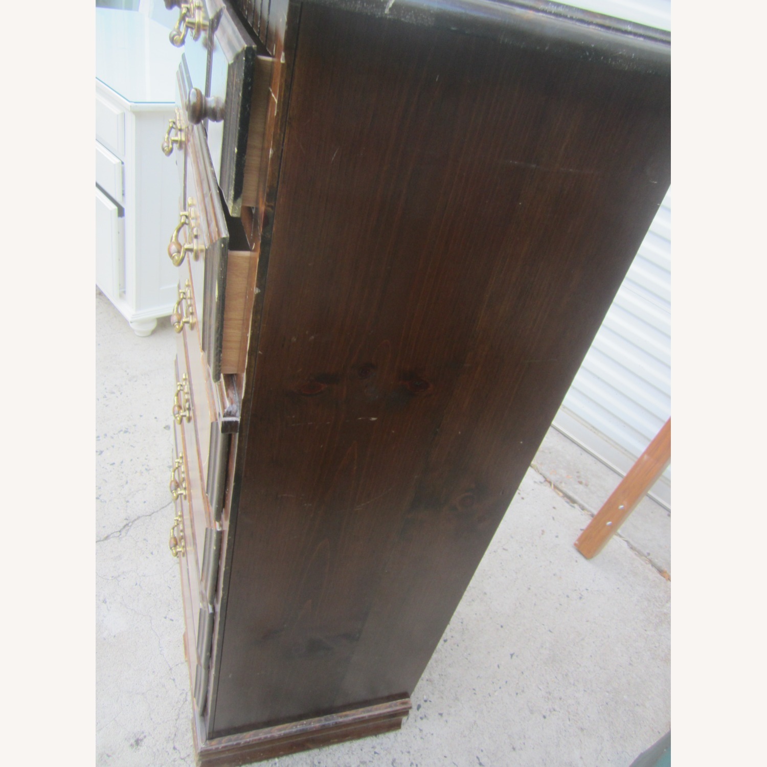 Vintage Tall Gentelmens Dresser, 6 Drawers - image-6