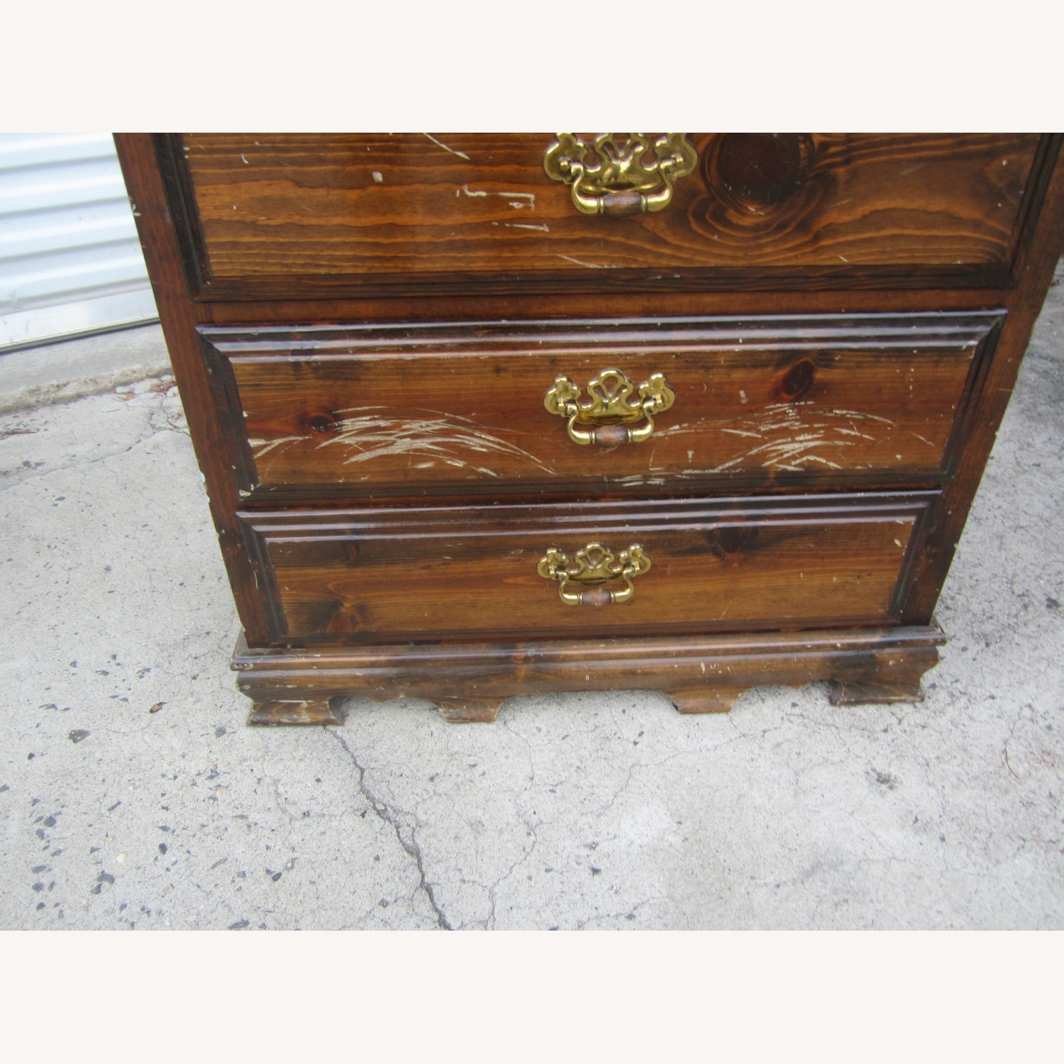 Vintage Tall Gentelmens Dresser, 6 Drawers - image-5